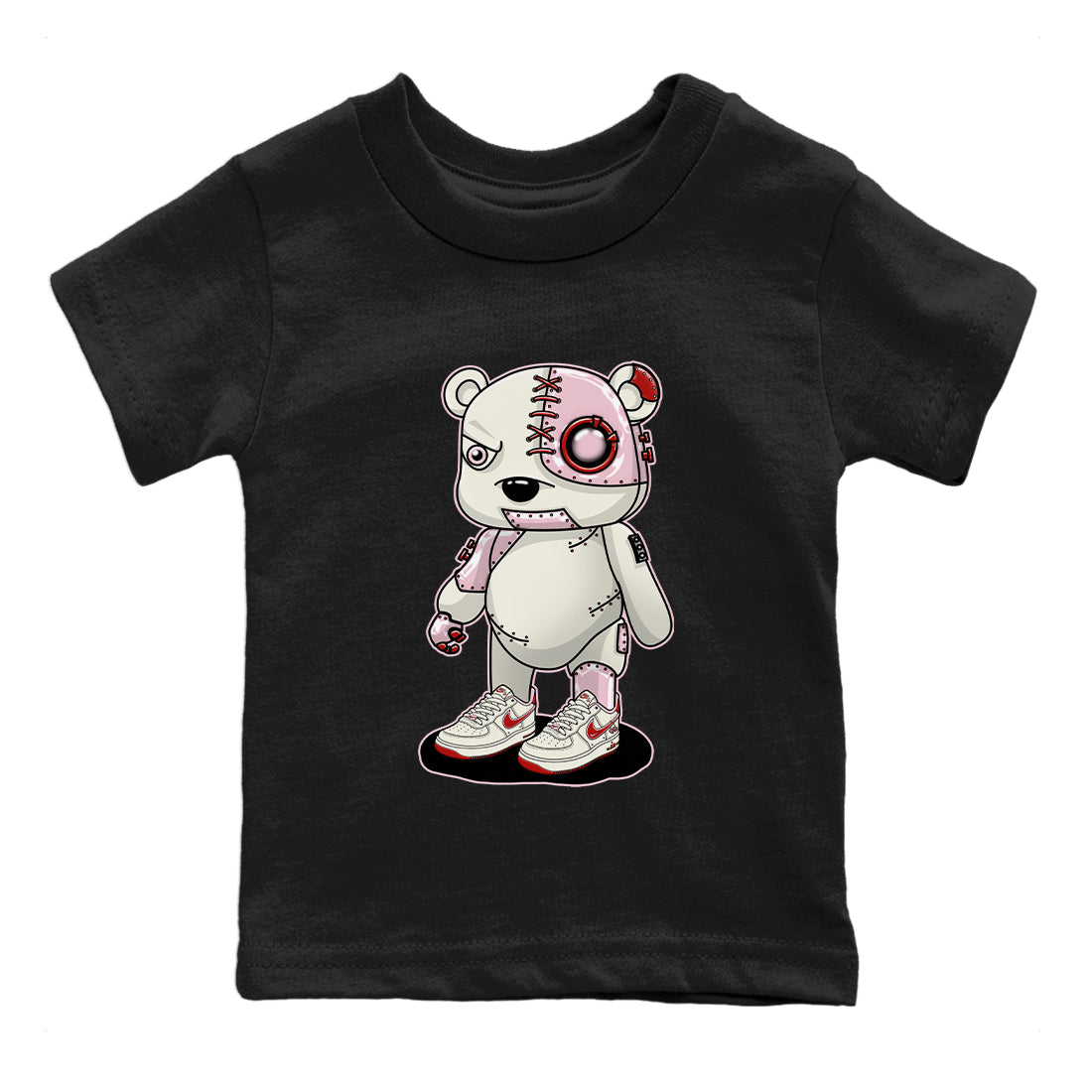 Cyborg Bear Kids Tops - Air Force 1 Valentines Day