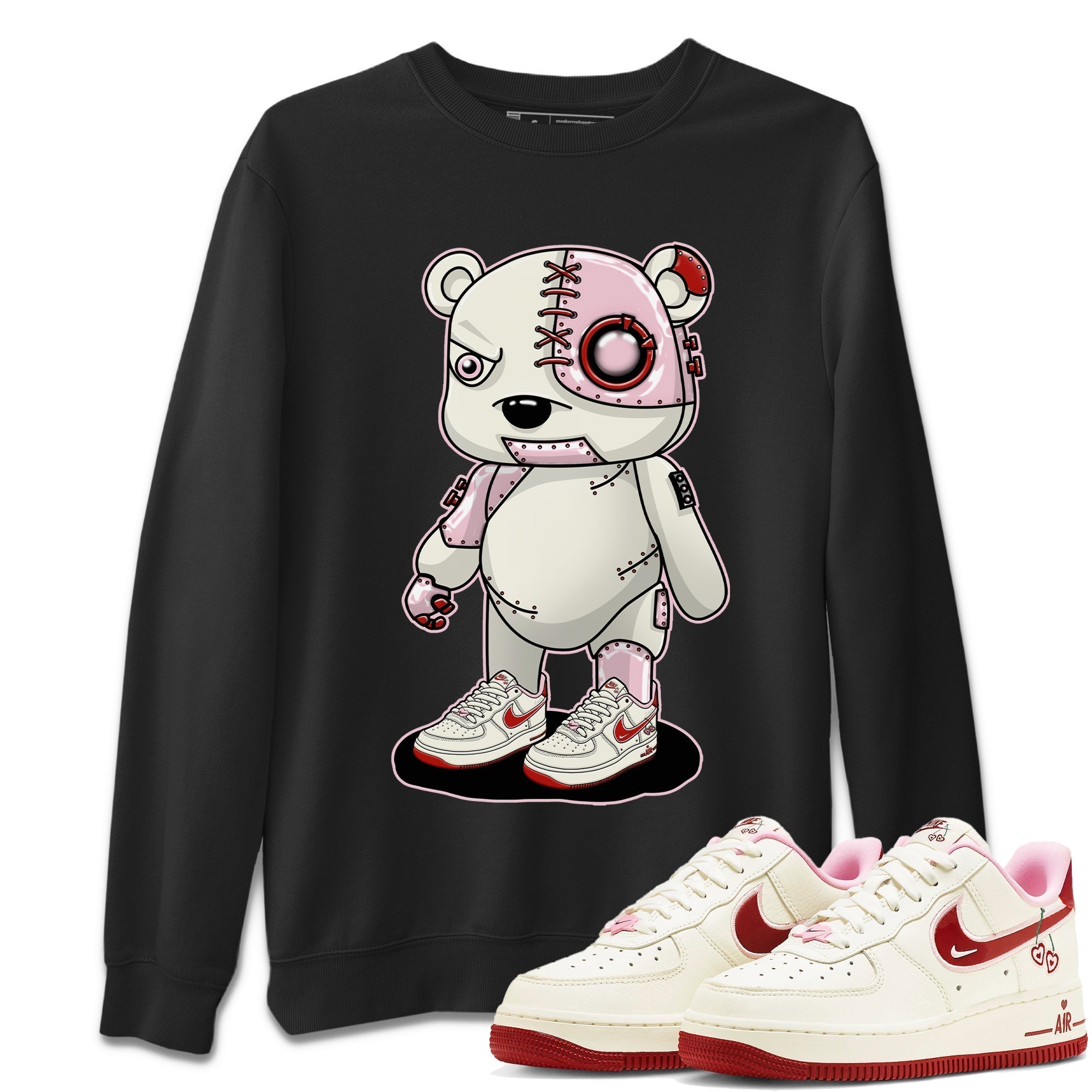 Cyborg Bear Unisex Tops - Air Force 1 Valentines Day