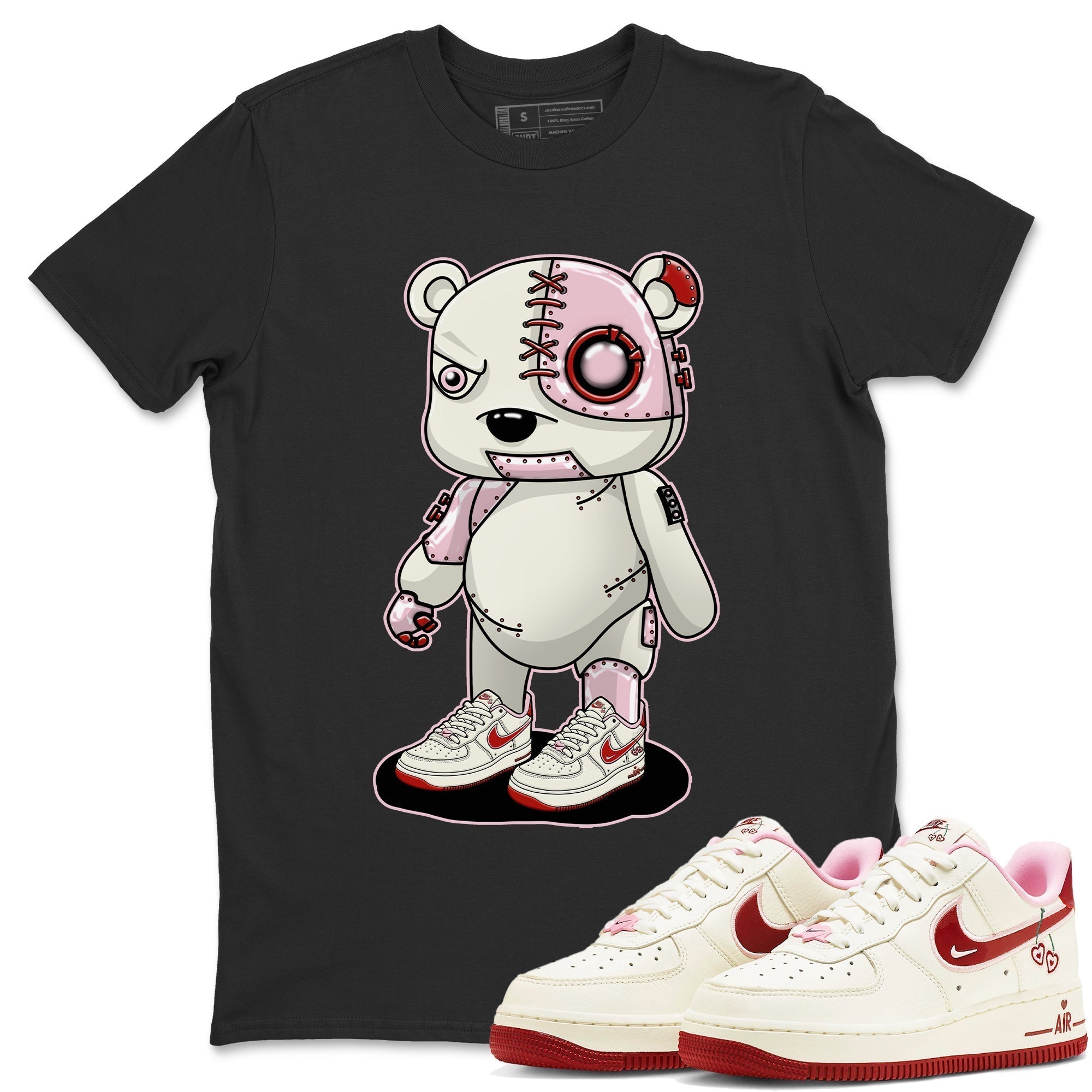 Cyborg Bear Unisex Tops - Air Force 1 Valentines Day