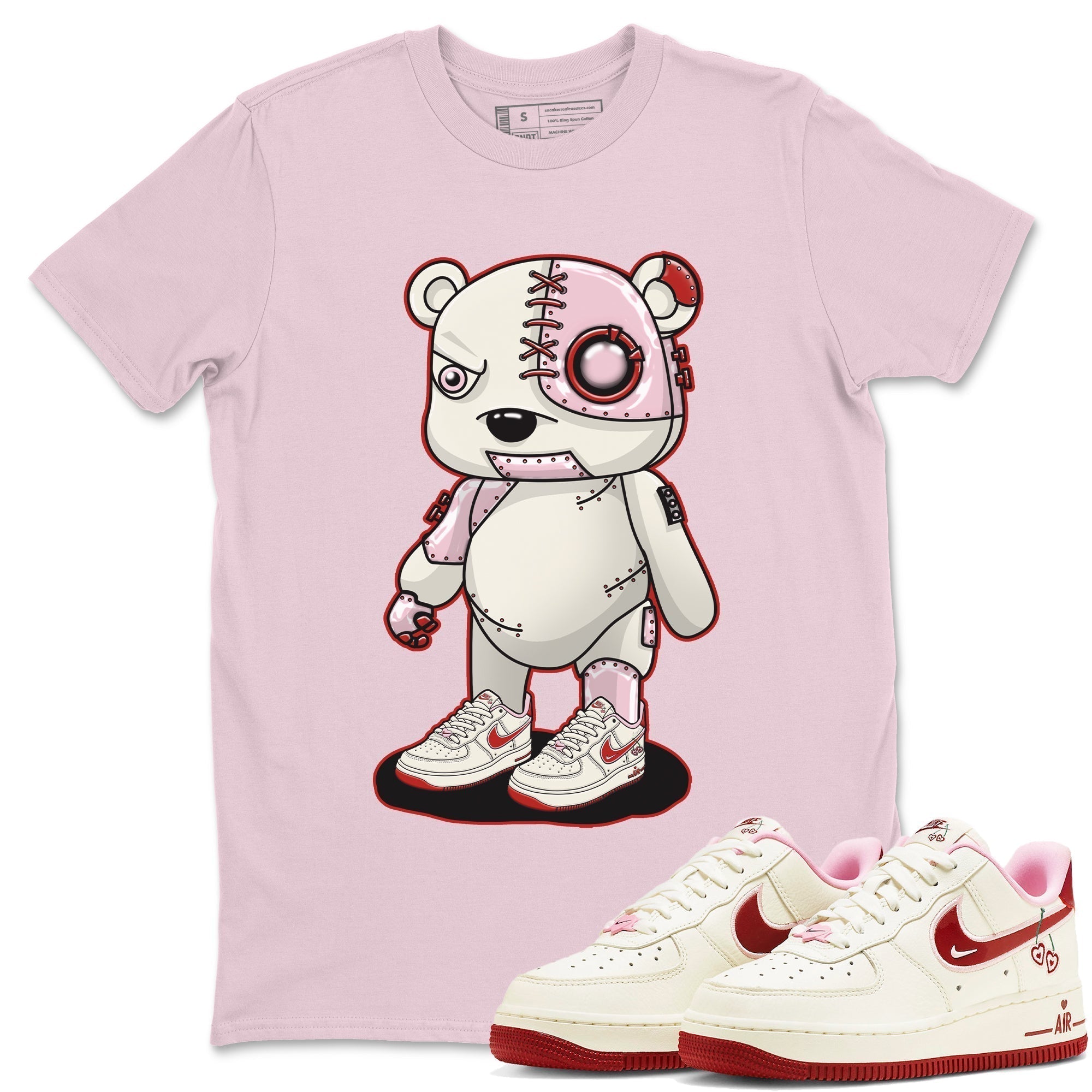 Cyborg Bear Unisex Tops - Air Force 1 Valentines Day