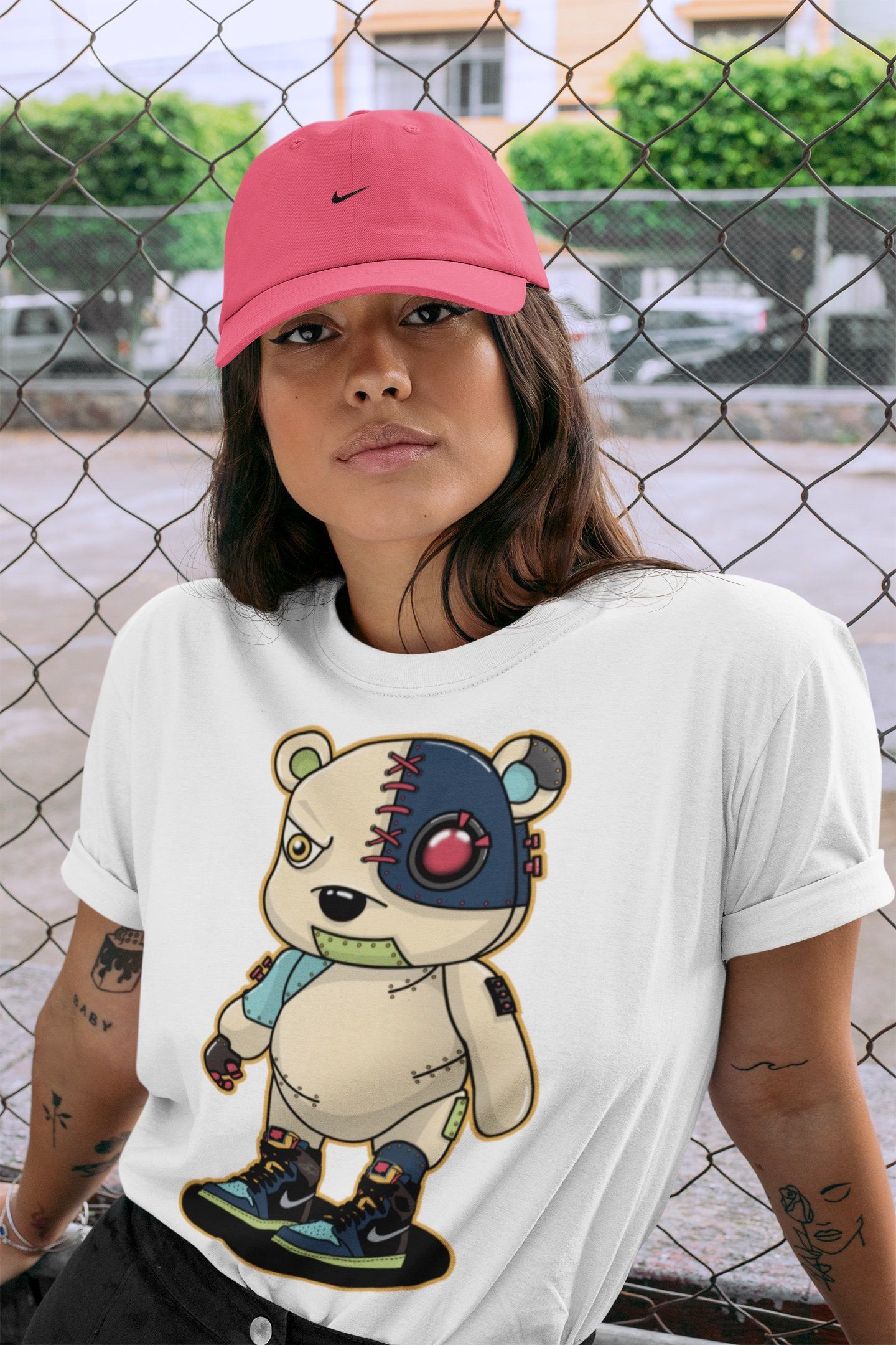 Cyborg Bear Unisex Tops - Air Jordan 1 Bio Hack