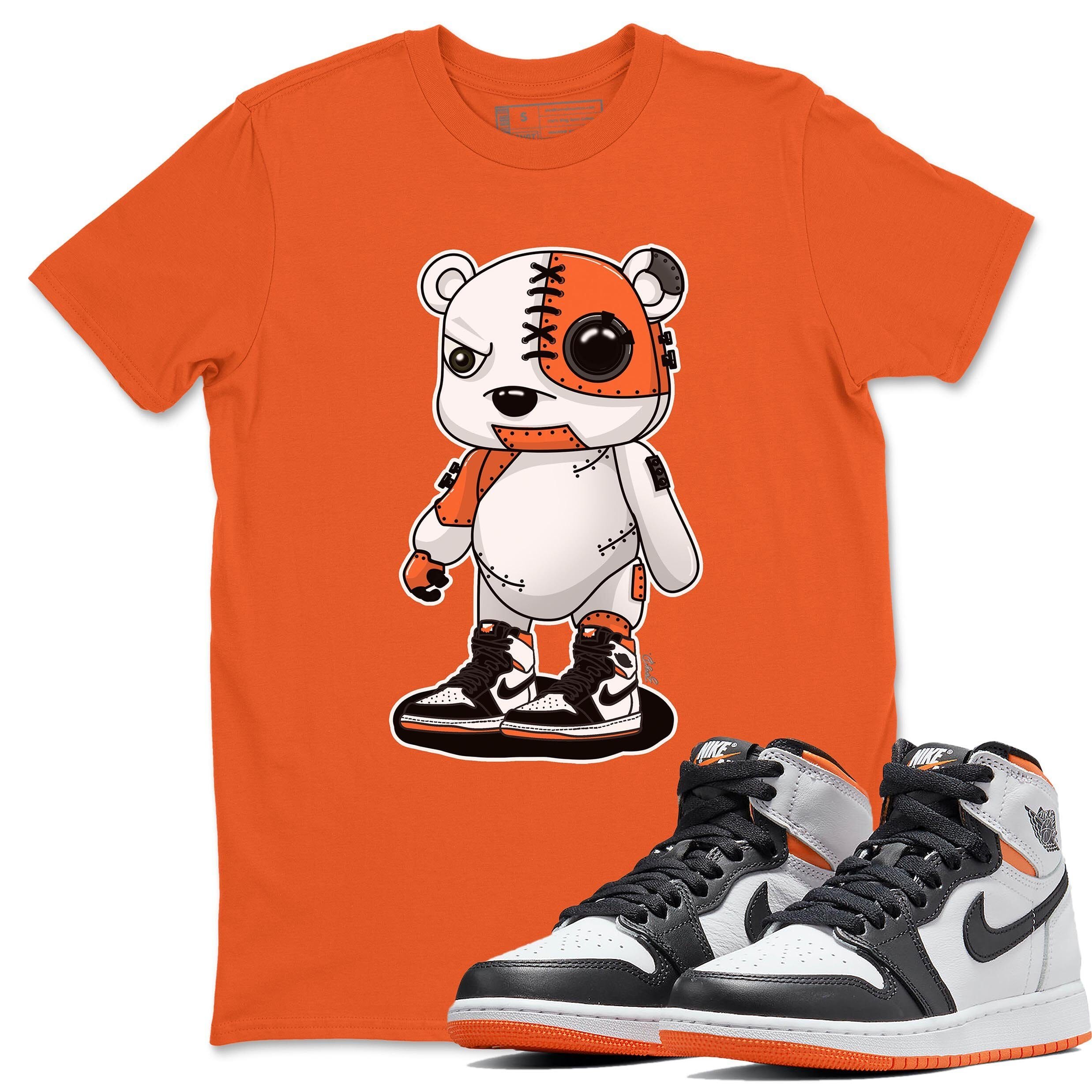 Cyborg Bear Unisex Tops - Air Jordan 1 Electro Orange
