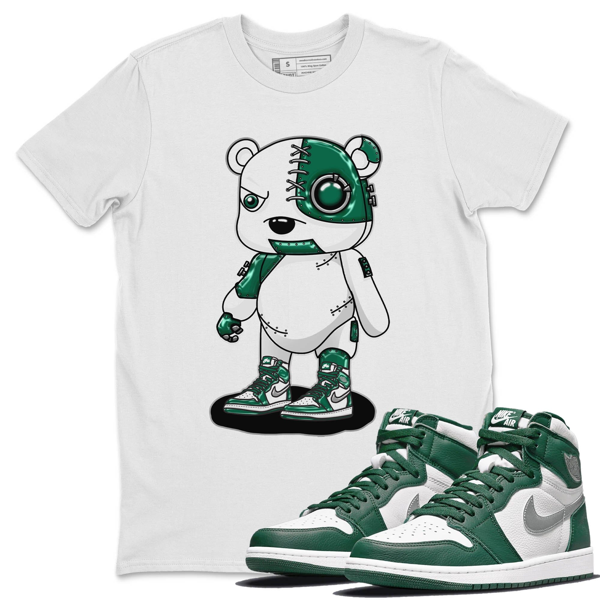 Cyborg Bear Unisex Tops - Air Jordan 1 Gorge Green