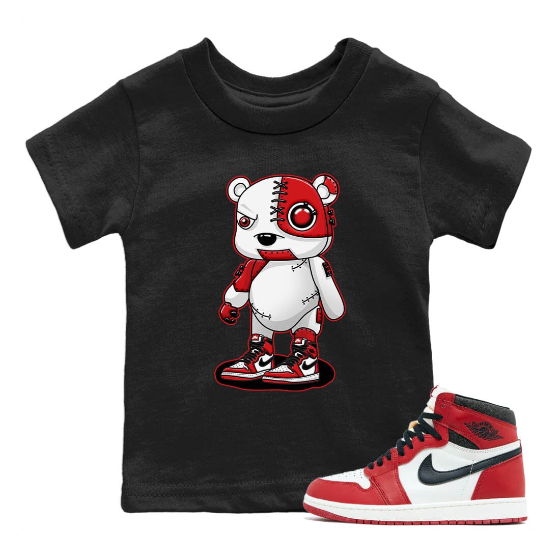 Cyborg Bear Kids Tops - Air Jordan 1 Lost & Found