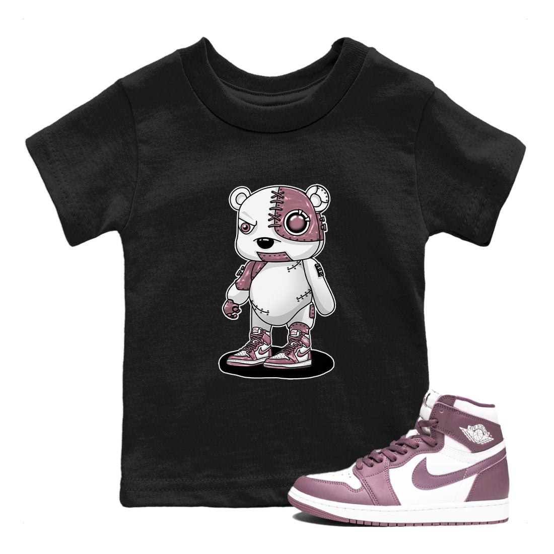 Cyborg Bear snkmatch Tee Kids - Air Jordan 1 Mauve