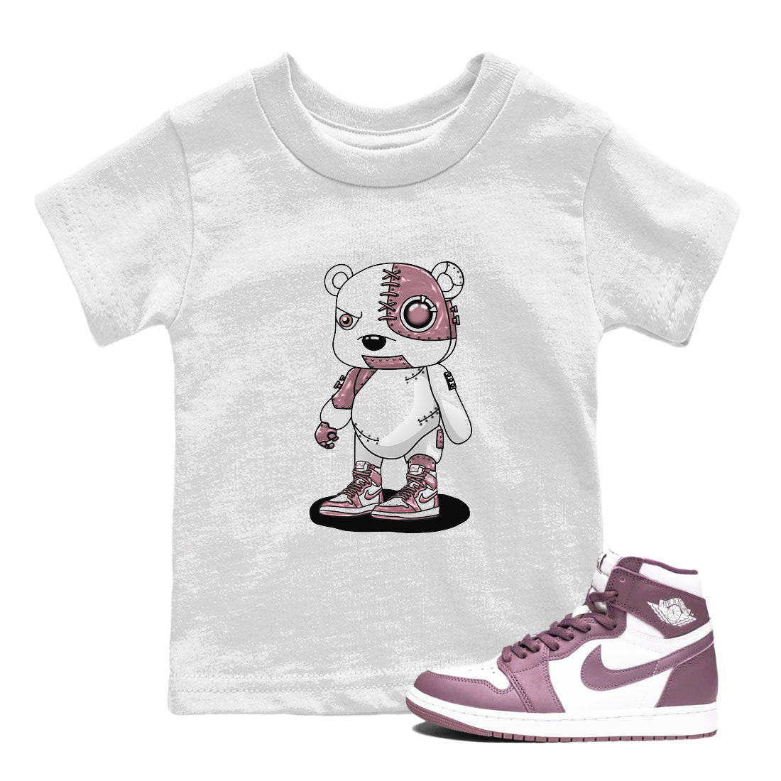 Cyborg Bear snkmatch Tee Kids - Air Jordan 1 Mauve