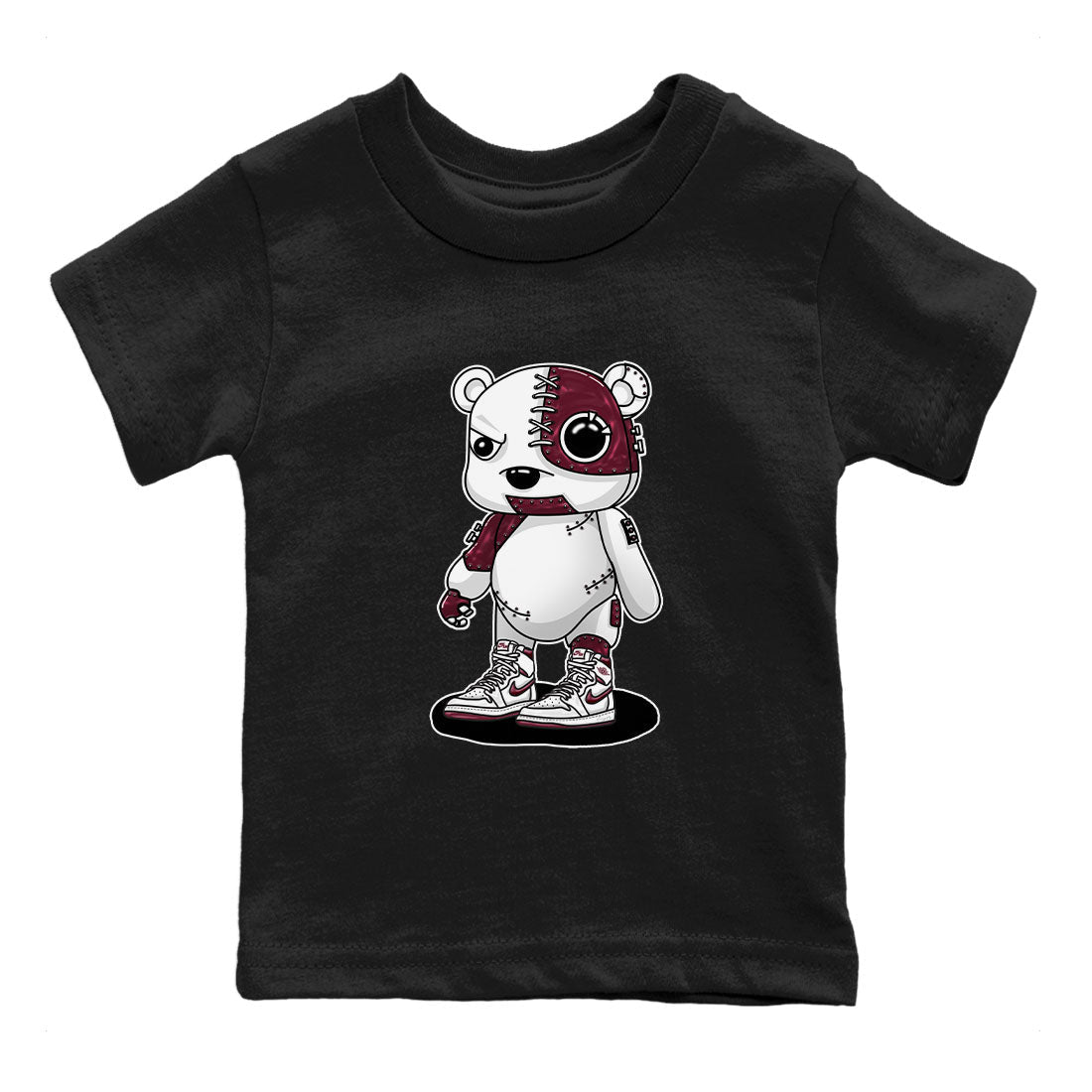 Cyborg Bear snkmatch Tees Kids - Air Jordan 1 Metallic Burgundy