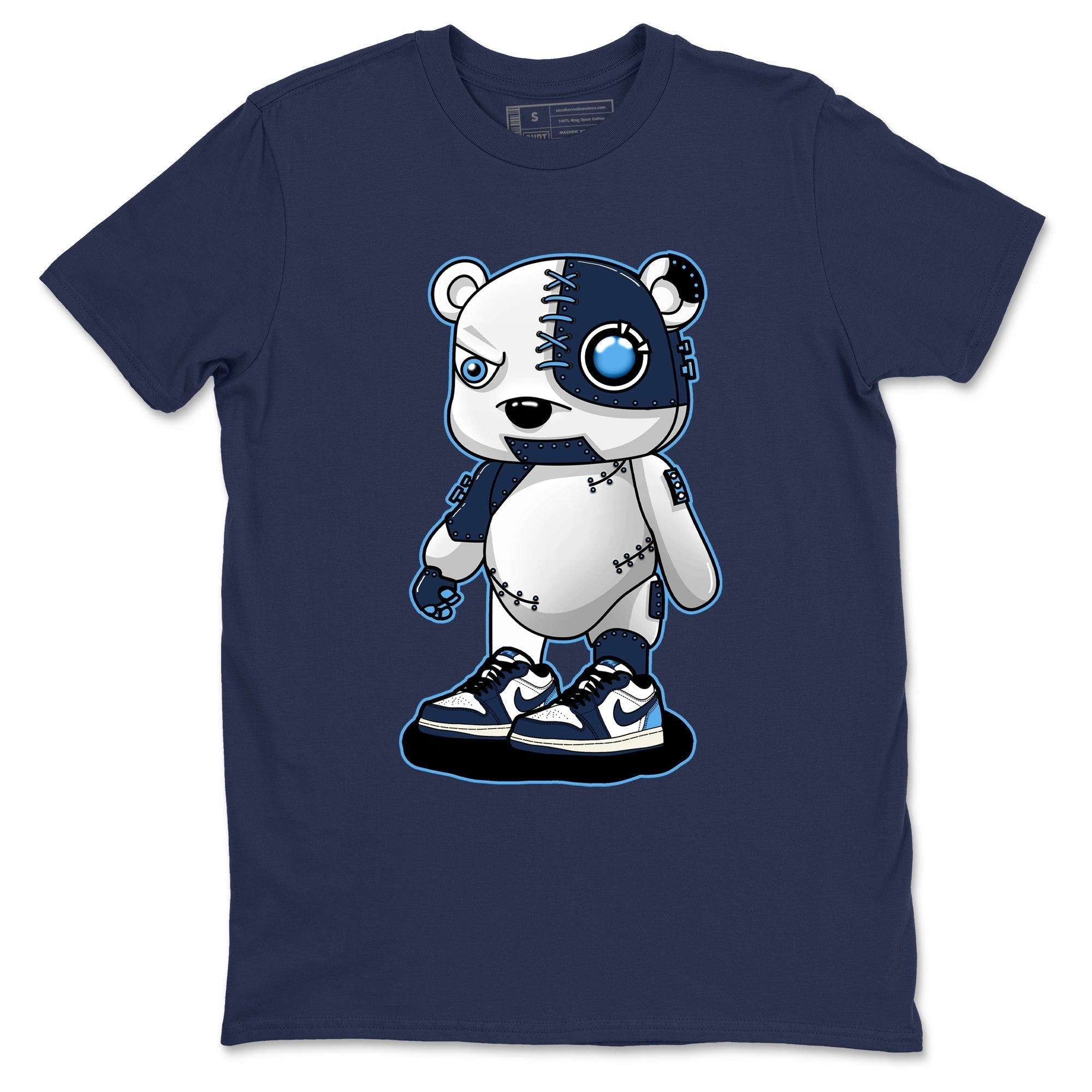 Cyborg Bear snkmatch Tees - Air Jordan 1 Obsidian