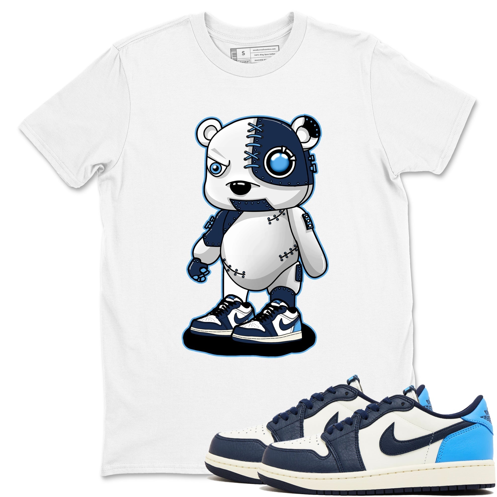 Cyborg Bear snkmatch Tees - Air Jordan 1 Obsidian