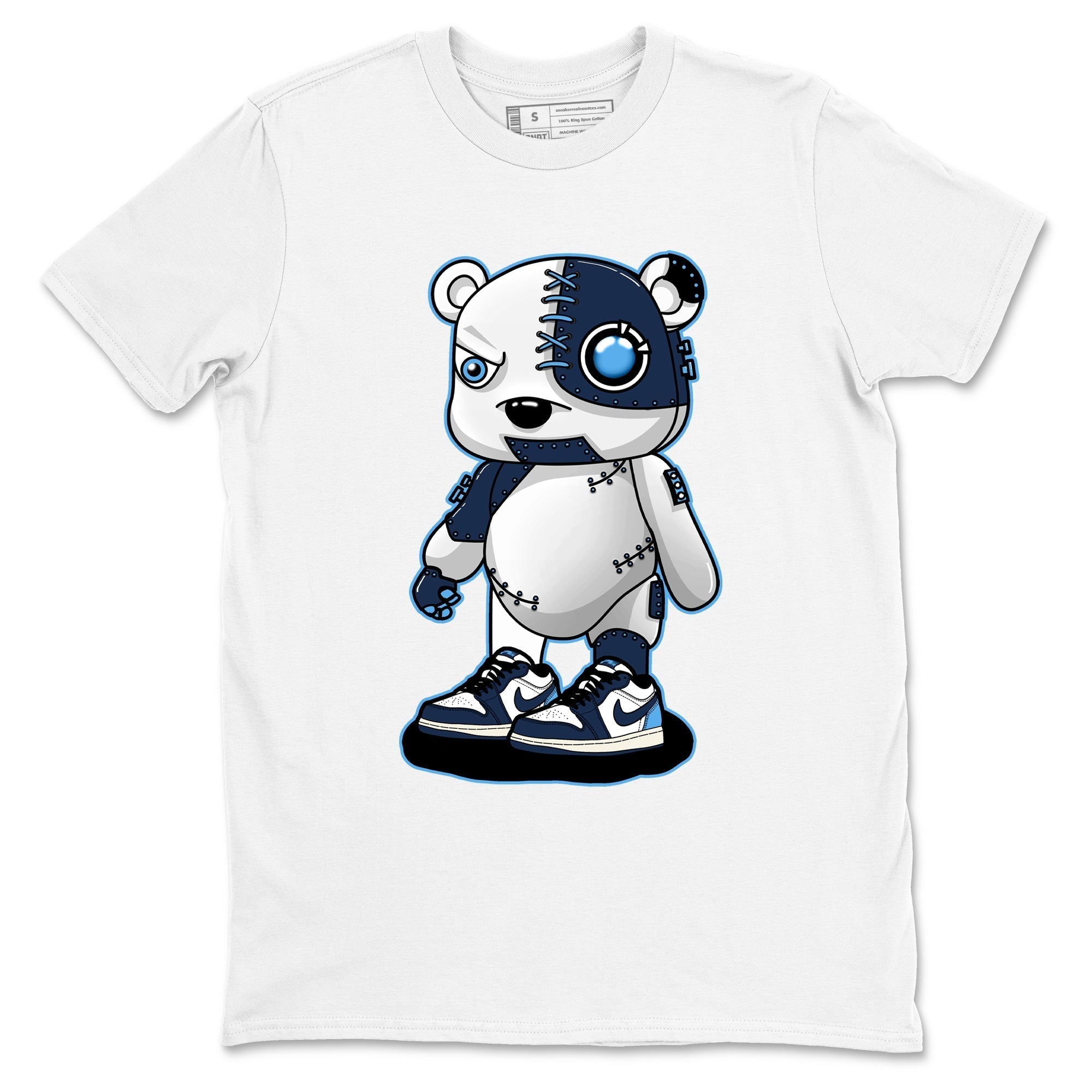 Cyborg Bear snkmatch Tees - Air Jordan 1 Obsidian
