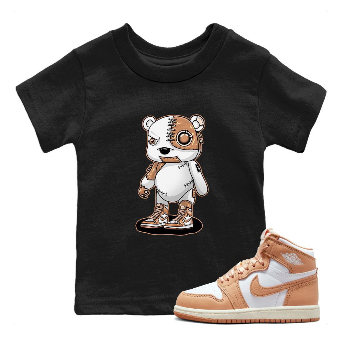 Cyborg Bear snkmatch Tee Kids - Air Jordan 1 Praline