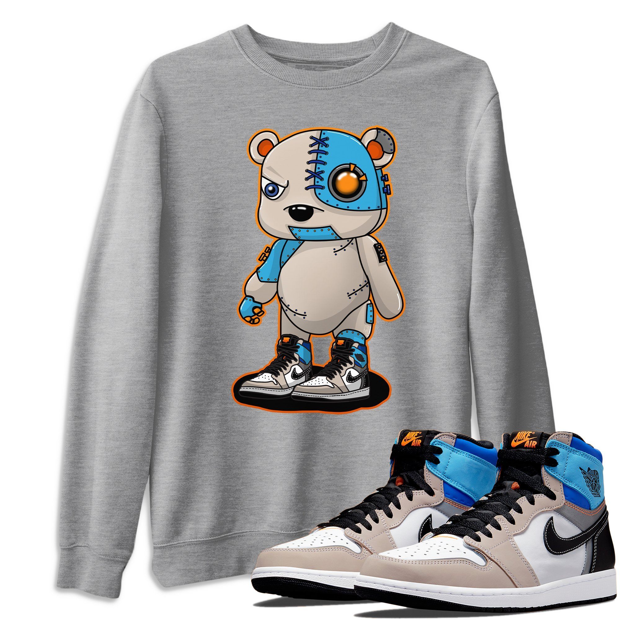 Cyborg Bear Unisex Tops - Air Jordan 1 Prototype