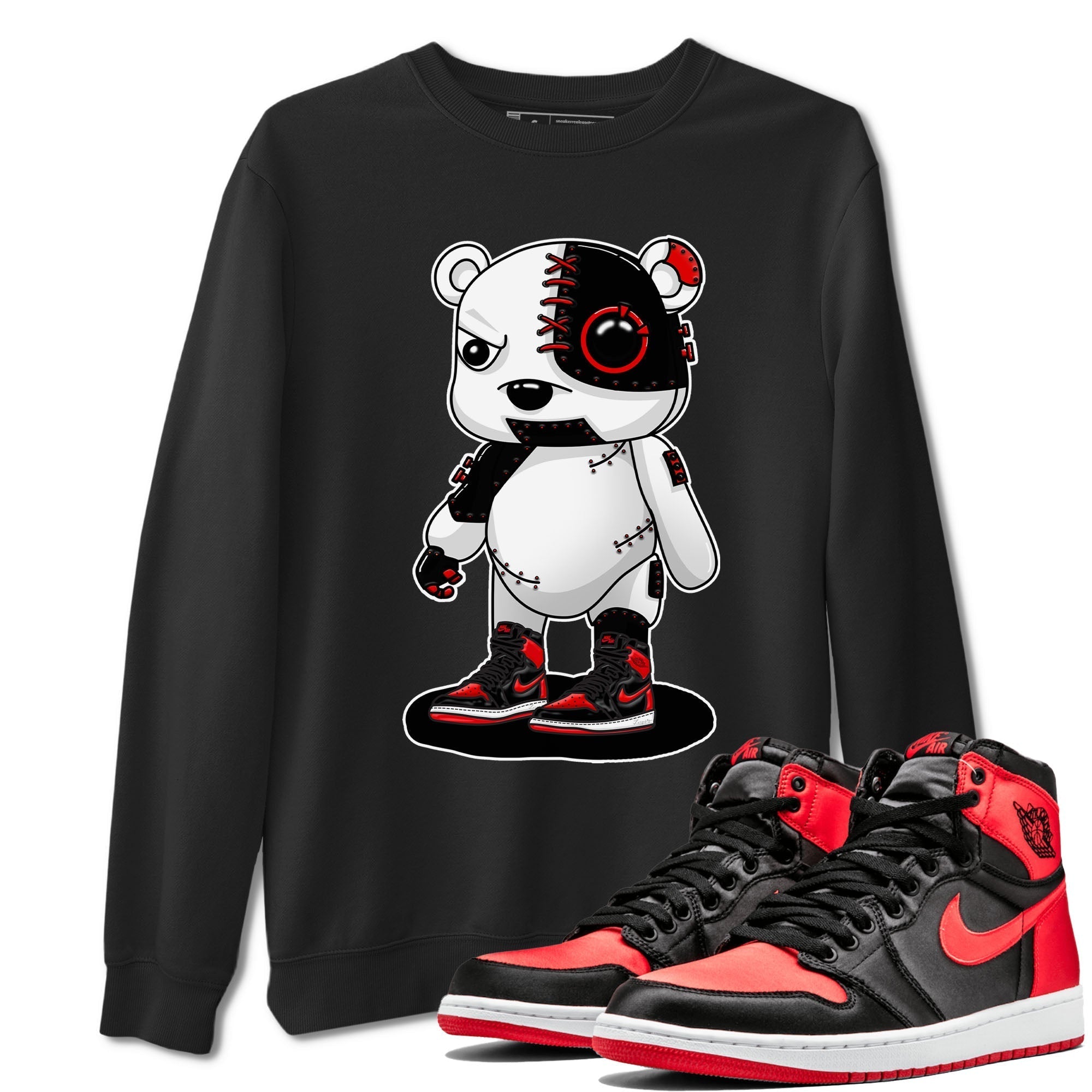 Cyborg Bear snkmatch Tee - Air Jordan 1 Satin Bred