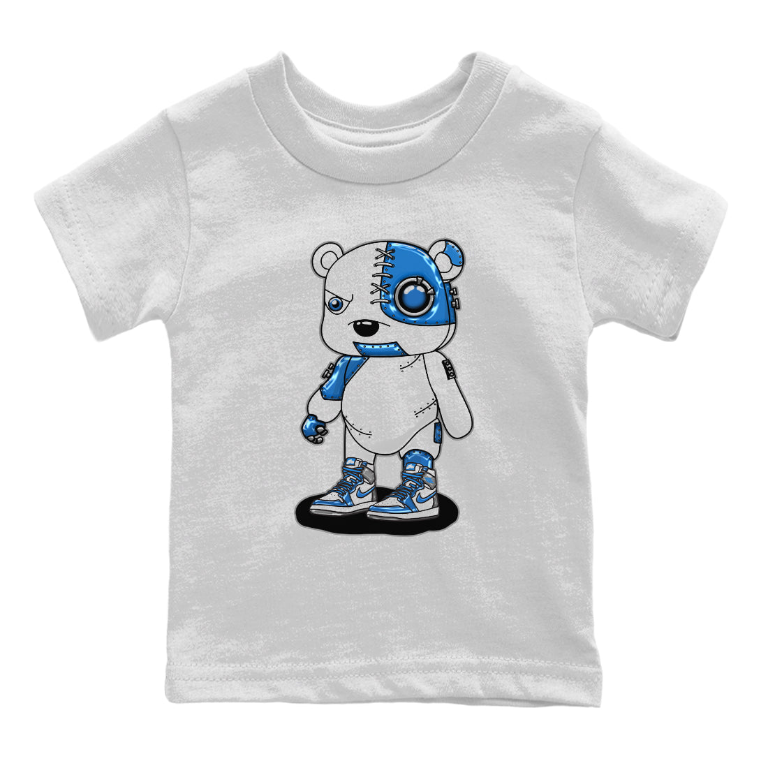 Cyborg Bear Kids Tops - Air Jordan 1 True Blue