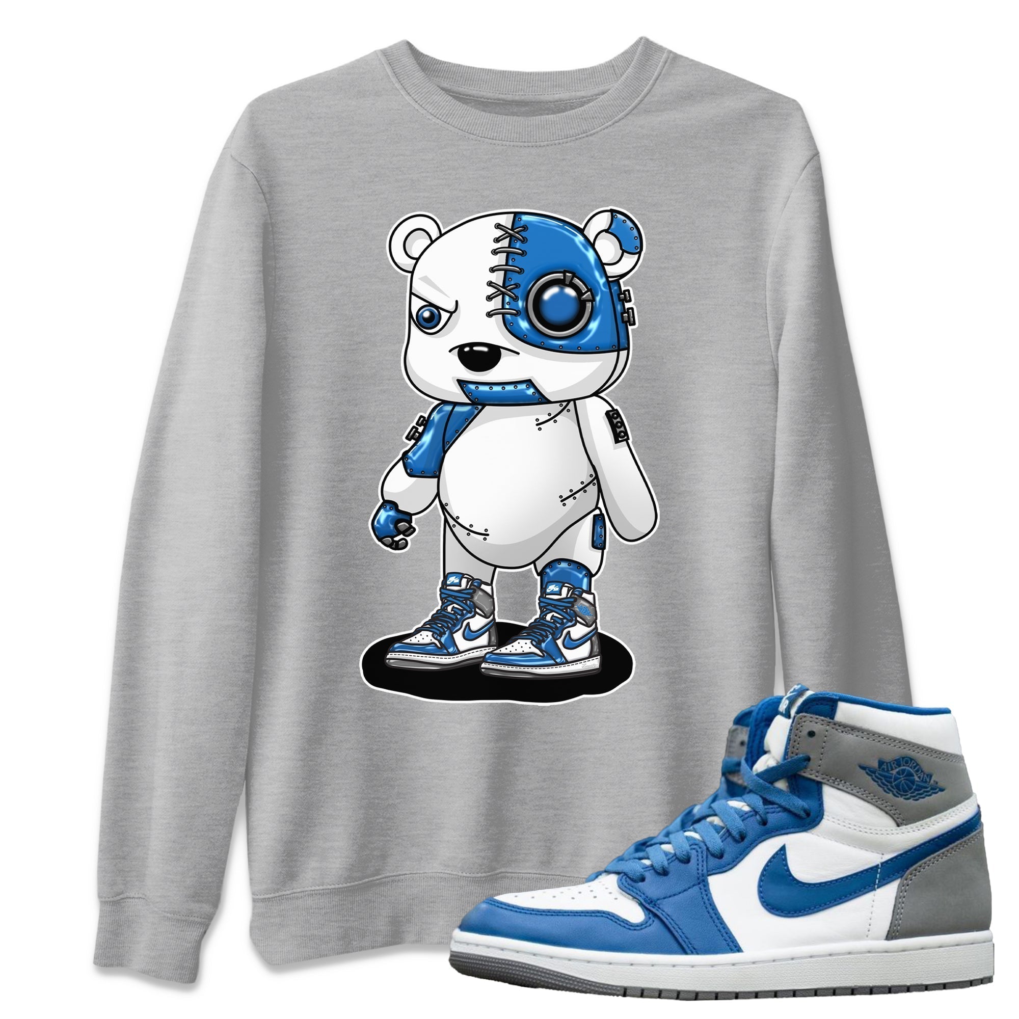 Cyborg Bear Unisex Tops - Air Jordan 1 True Blue