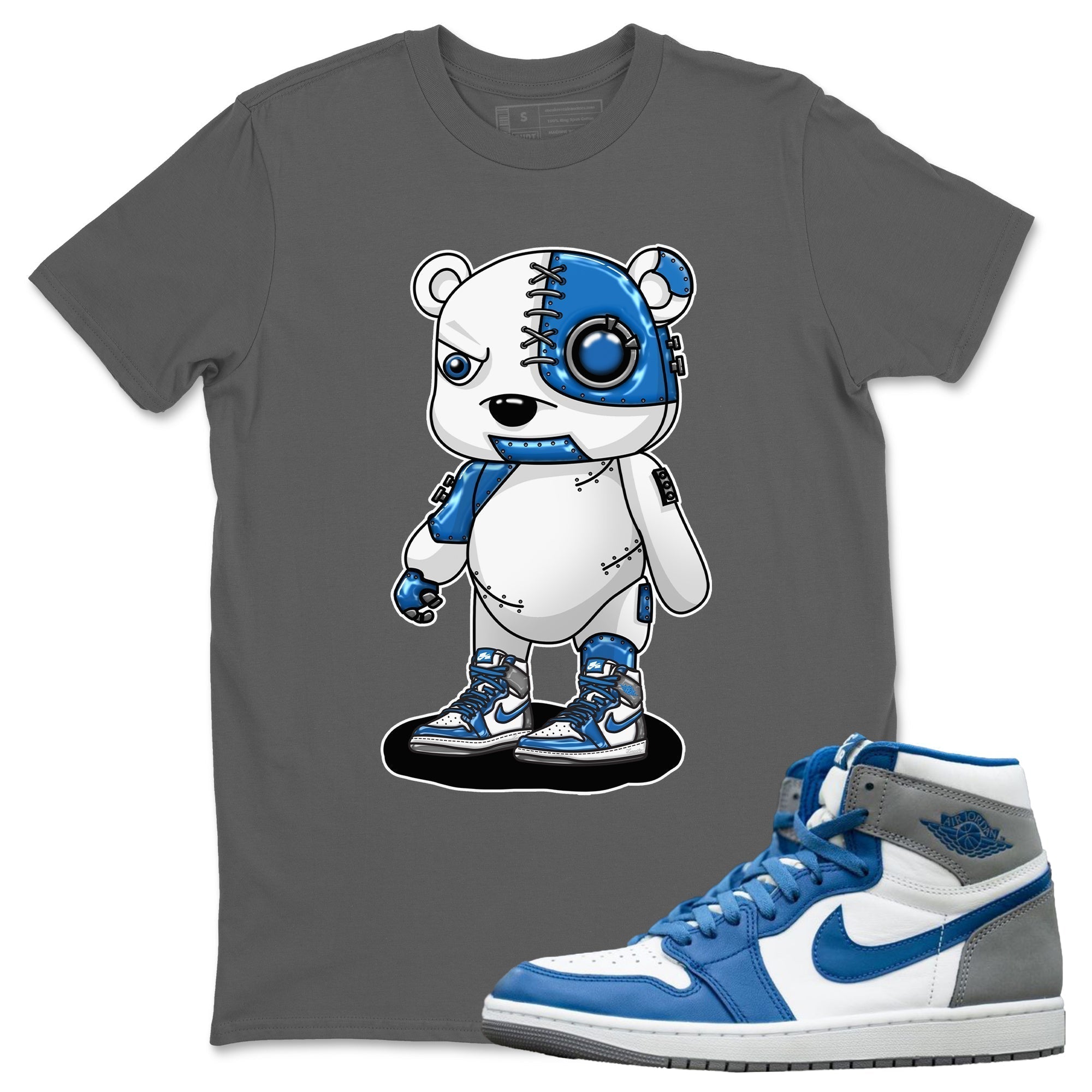 Cyborg Bear Unisex Tops - Air Jordan 1 True Blue