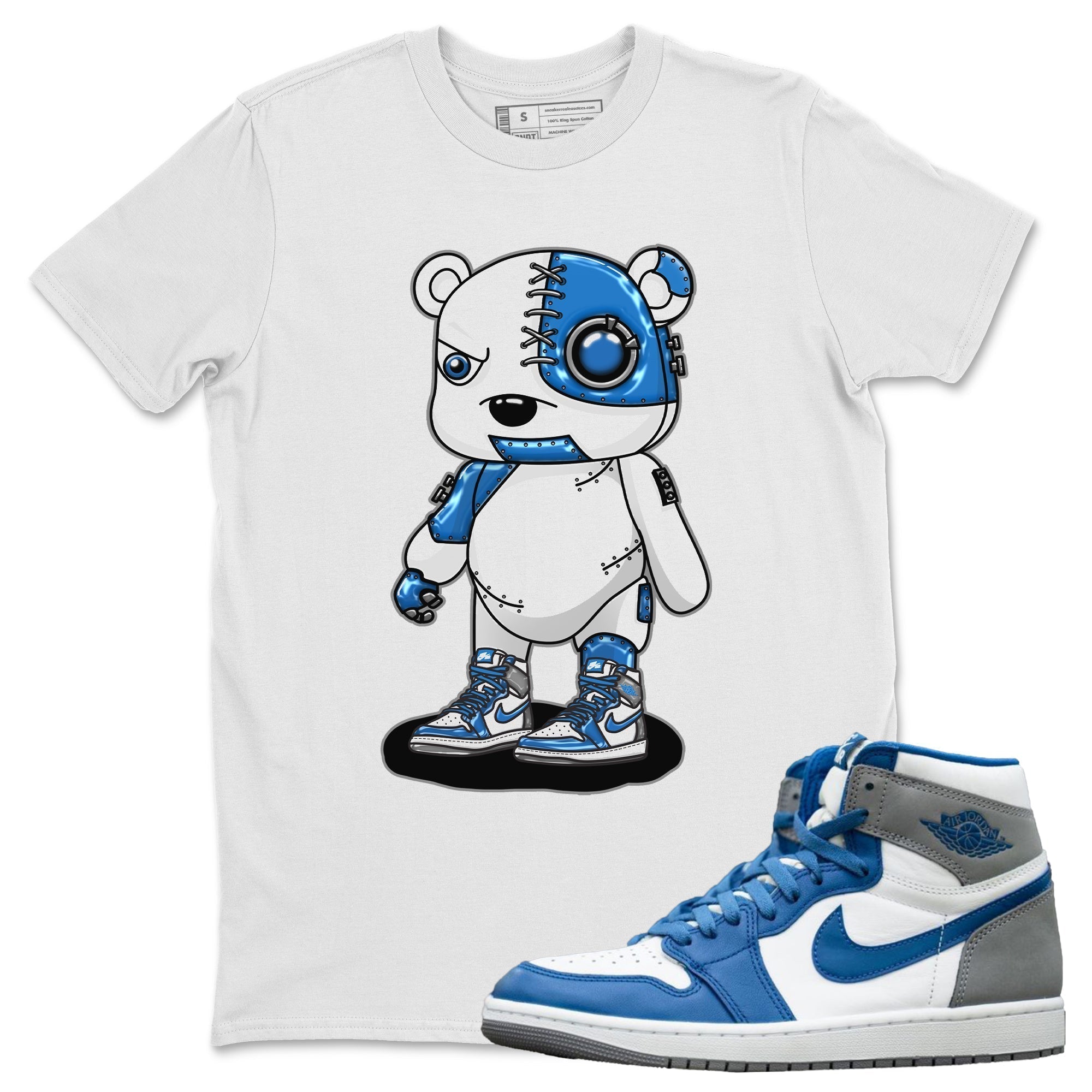 Cyborg Bear Unisex Tops - Air Jordan 1 True Blue