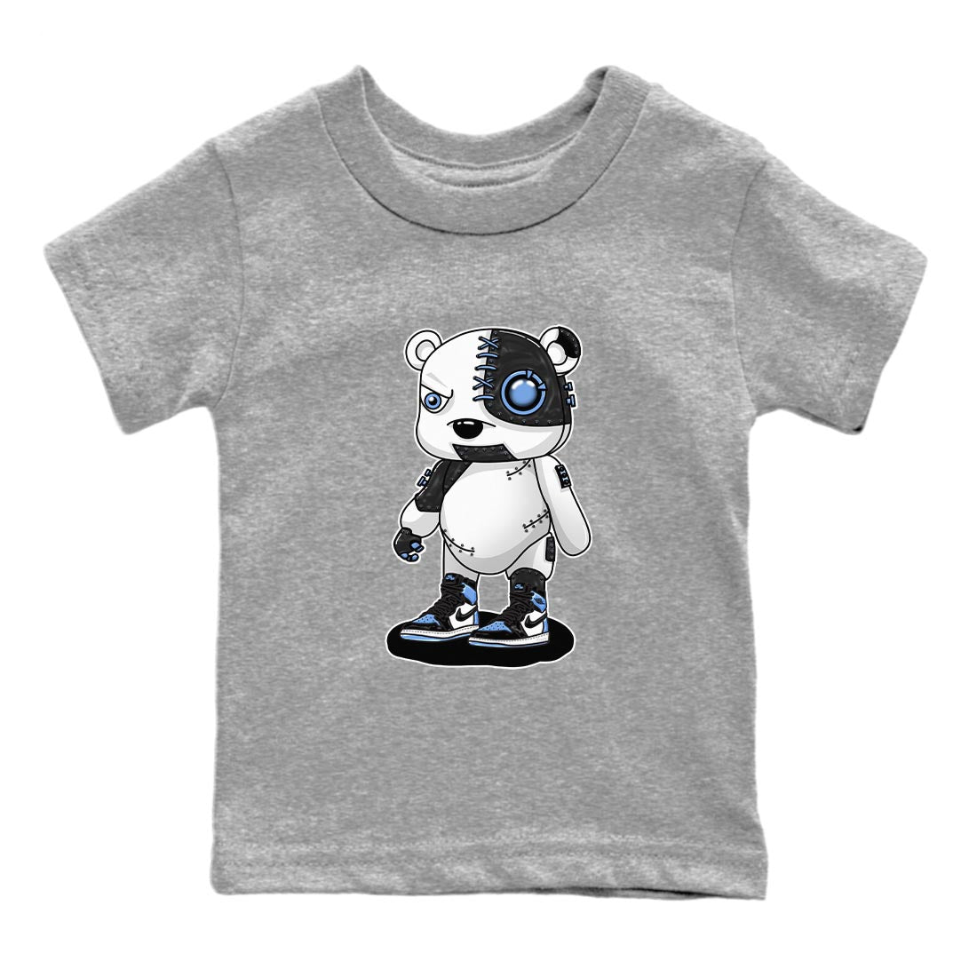 Cyborg Bear snkmatch Tee Kids - Air Jordan 1 UNC Toe