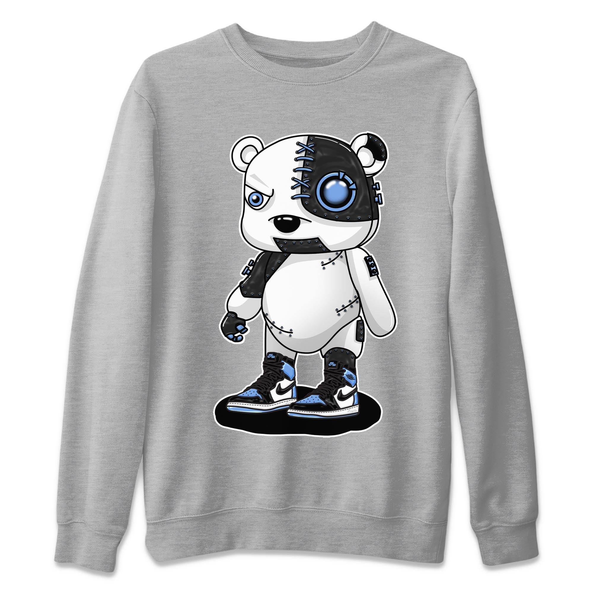 Cyborg Bear snkmatch Tee - Air Jordan 1 UNC Toe