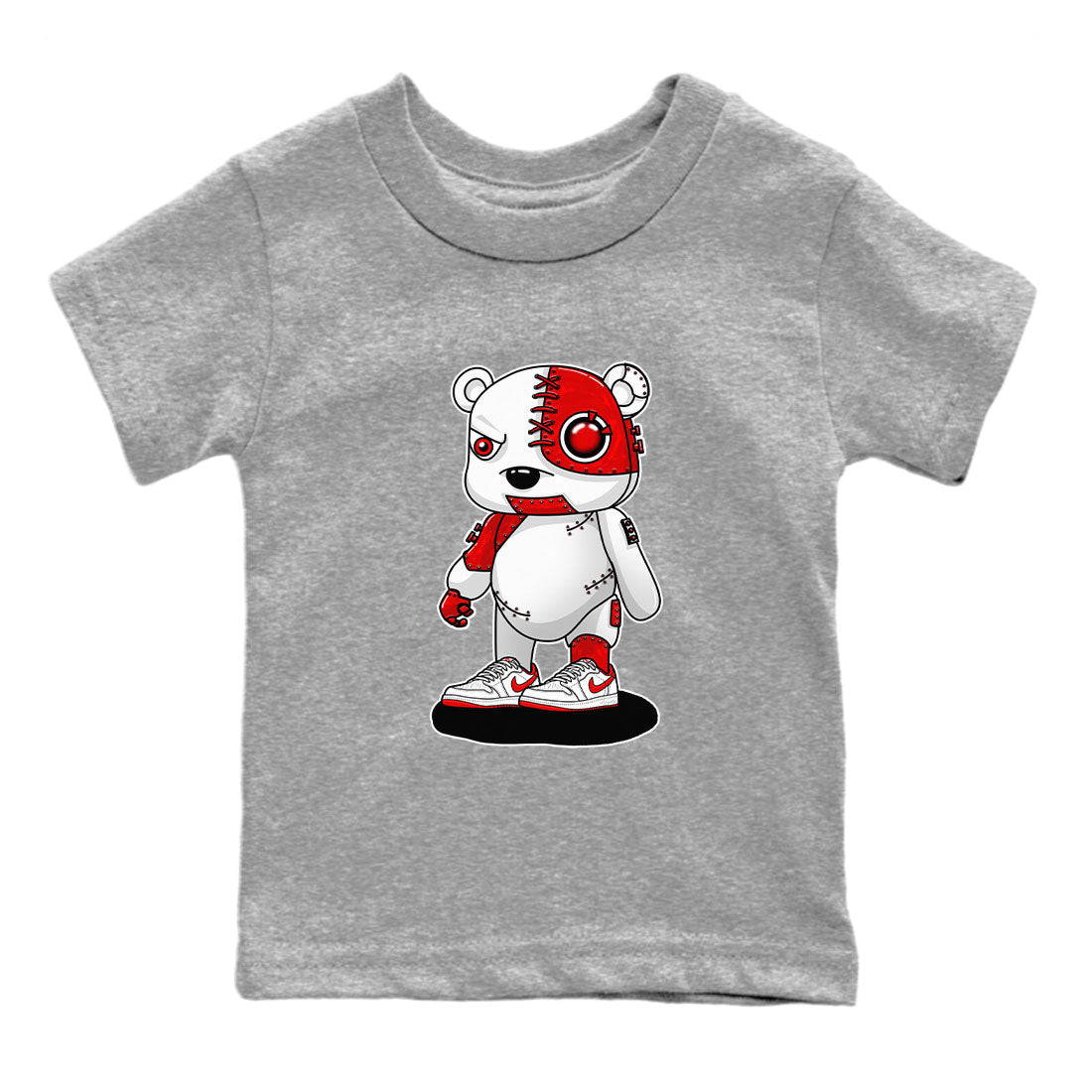Cyborg Bear snkmatch Tee Kids - Air Jordan 1 University Red