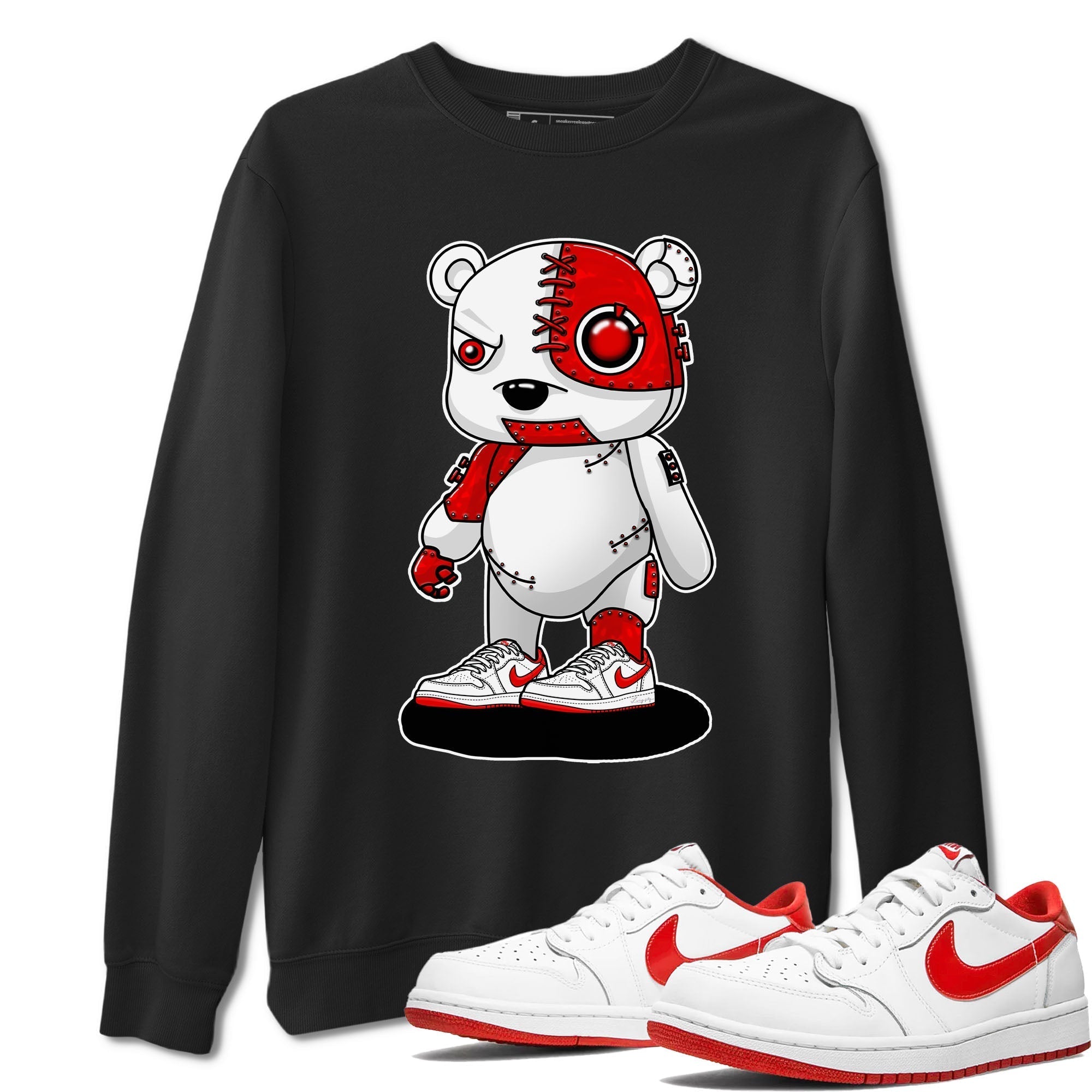 Cyborg Bear snkmatch Tee - Air Jordan 1 University Red
