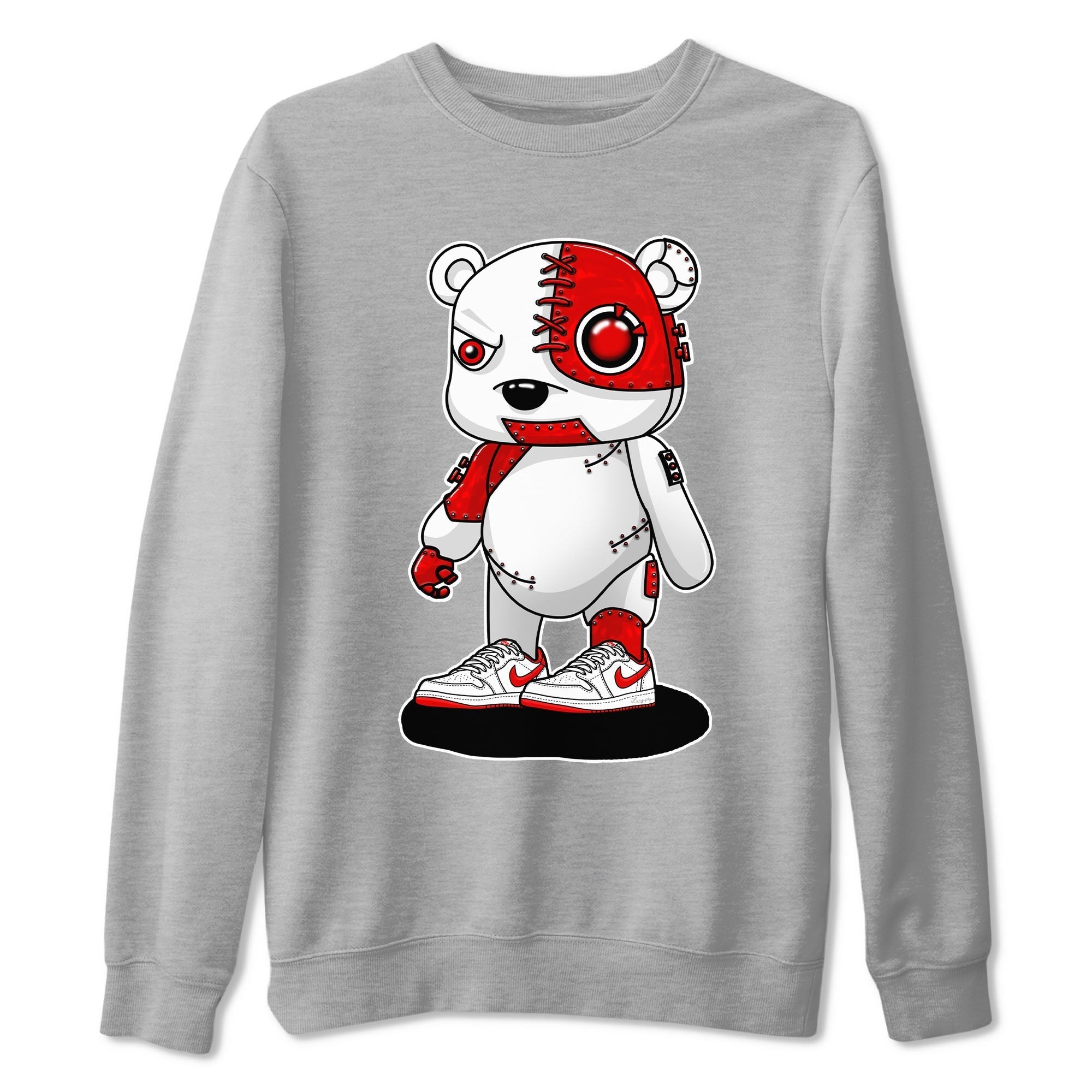 Cyborg Bear snkmatch Tee - Air Jordan 1 University Red