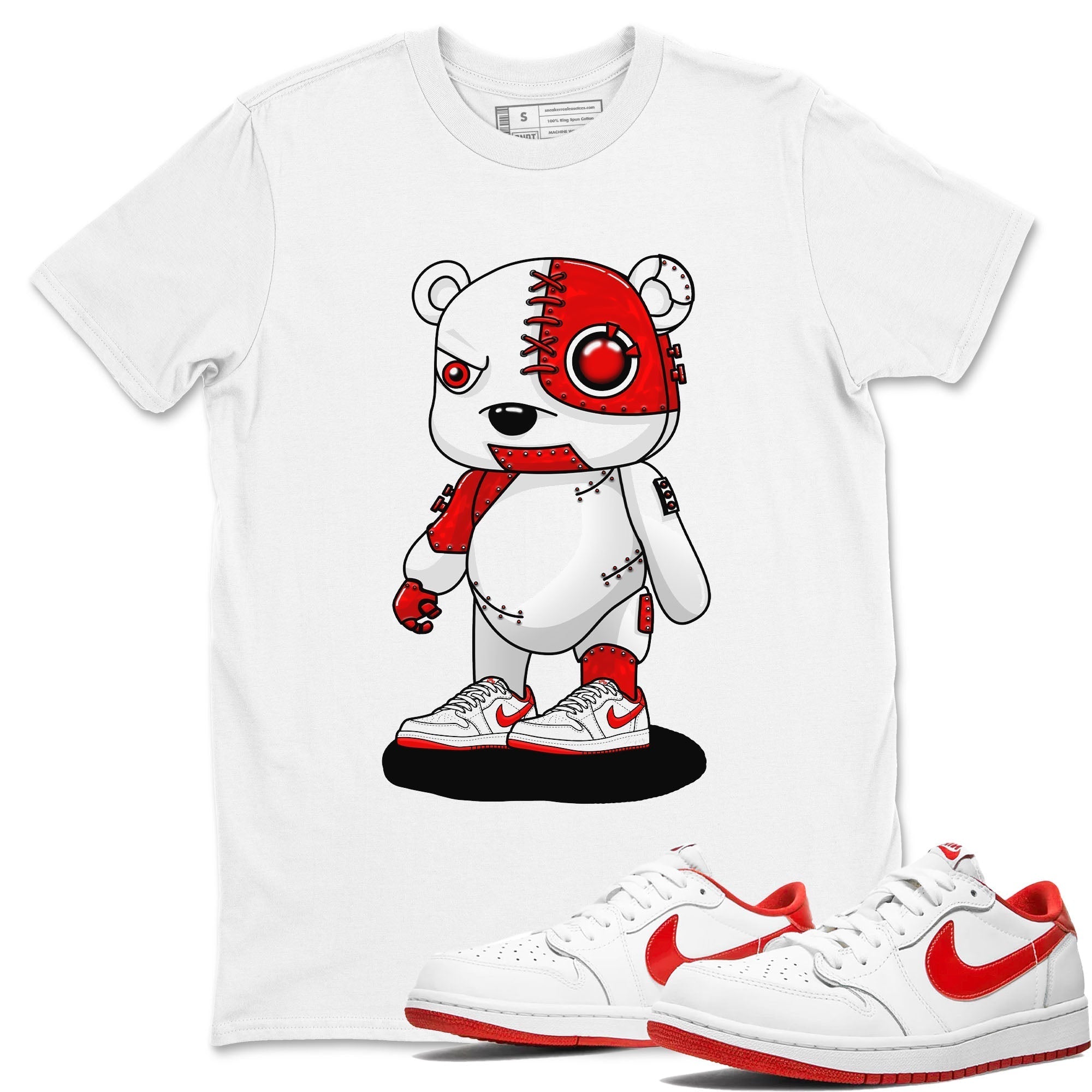 Cyborg Bear snkmatch Tee - Air Jordan 1 University Red
