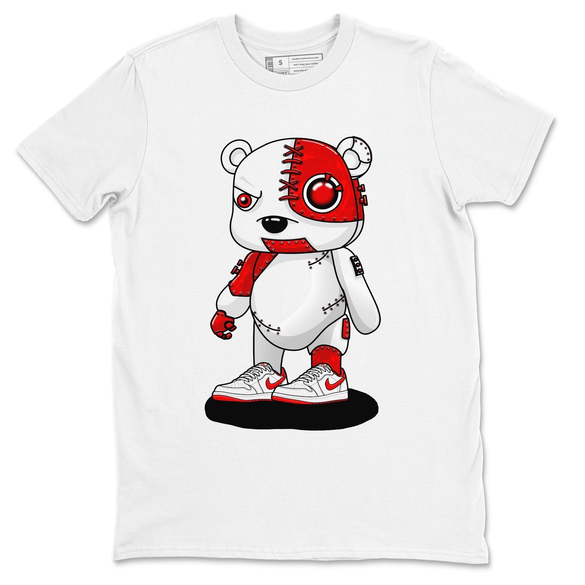 Cyborg Bear snkmatch Tee - Air Jordan 1 University Red