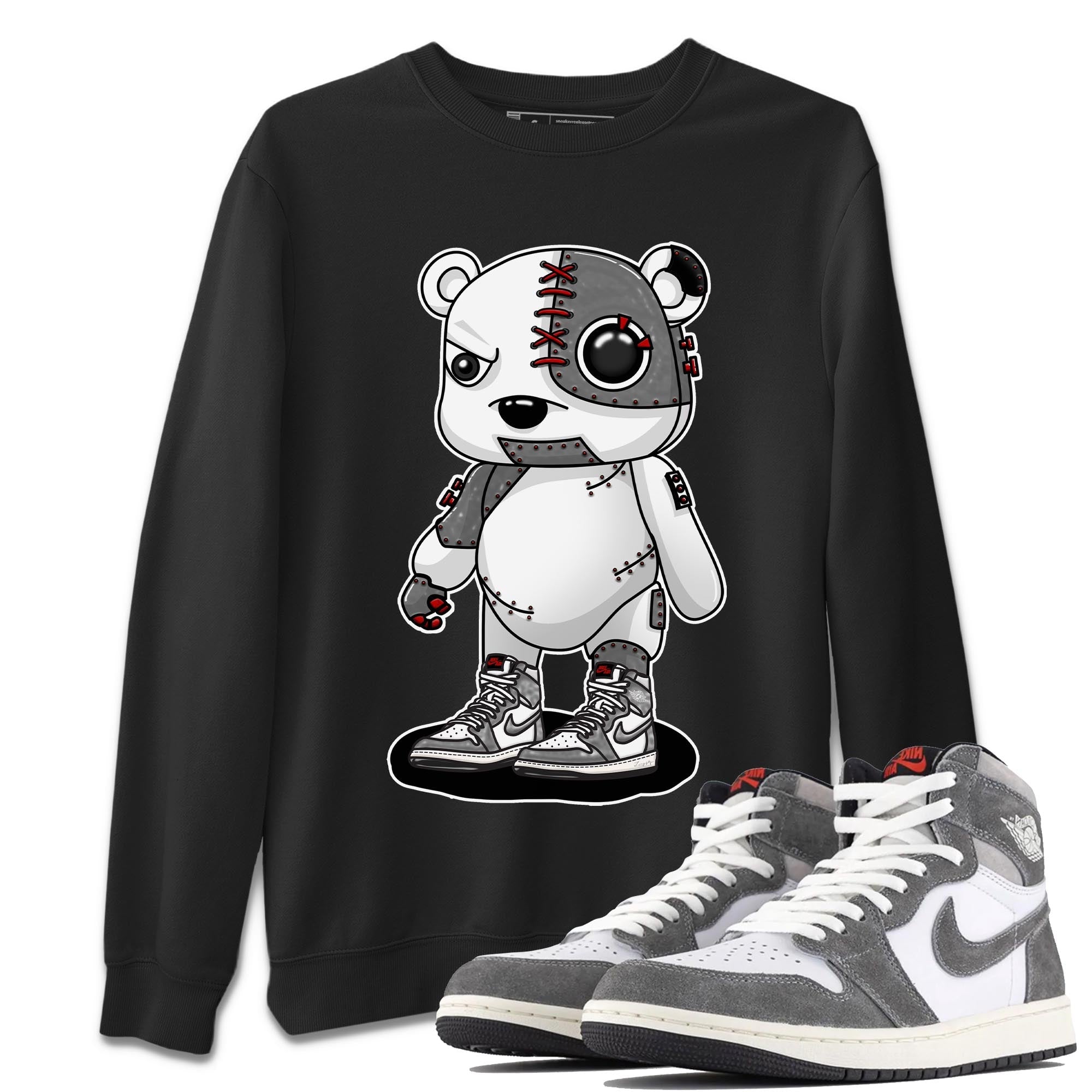 Cyborg Bear Unisex Tops - Air Jordan 1 Washed Heritage