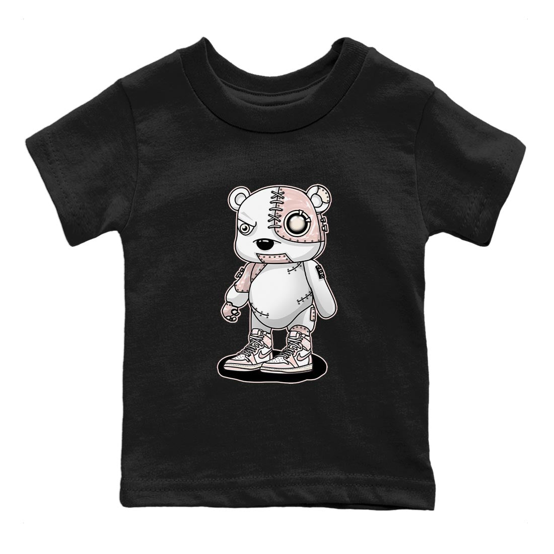 Cyborg Bear Kids Tops - Air Jordan 1 Washed Pink