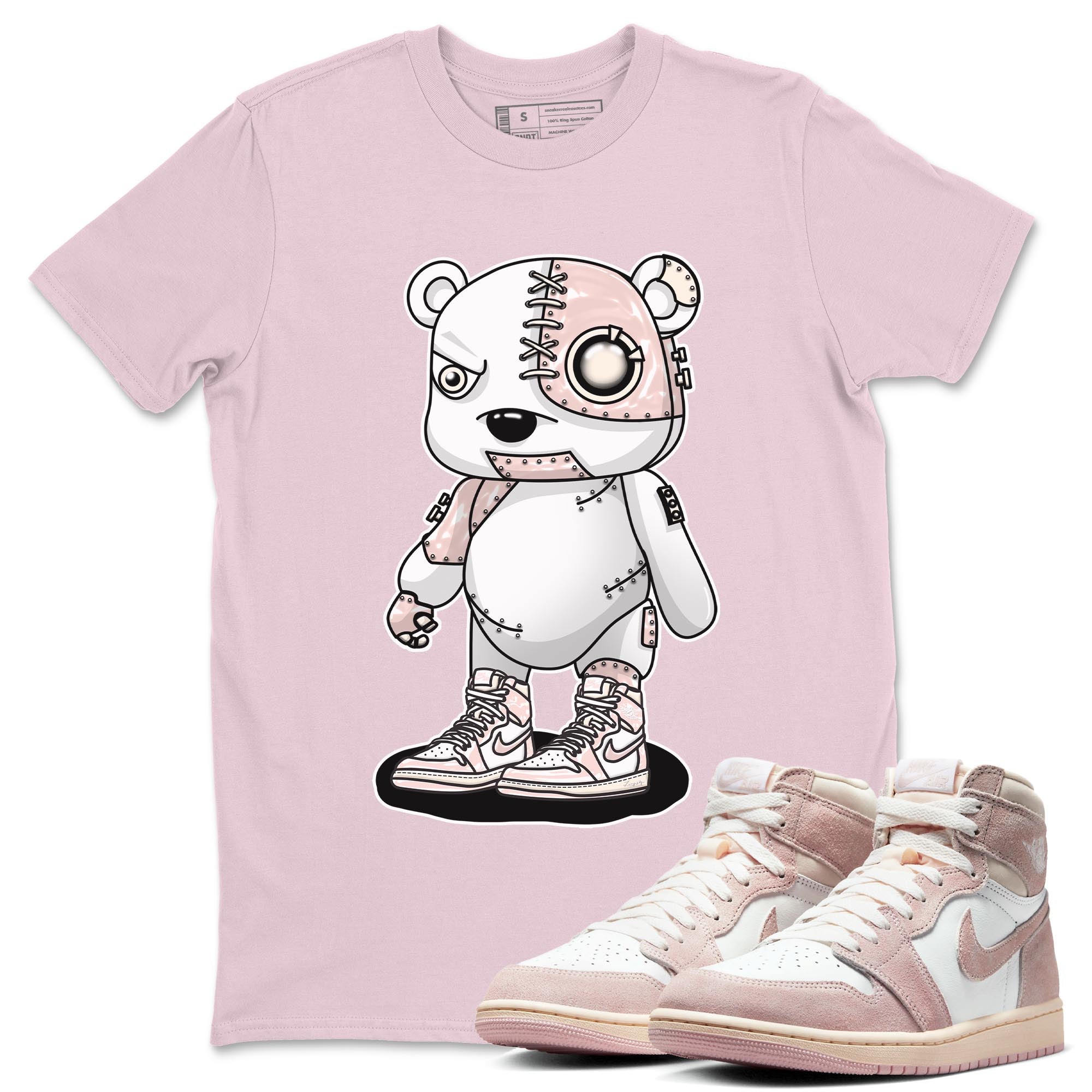 Cyborg Bear Unisex Tops - Air Jordan 1 Washed Pink