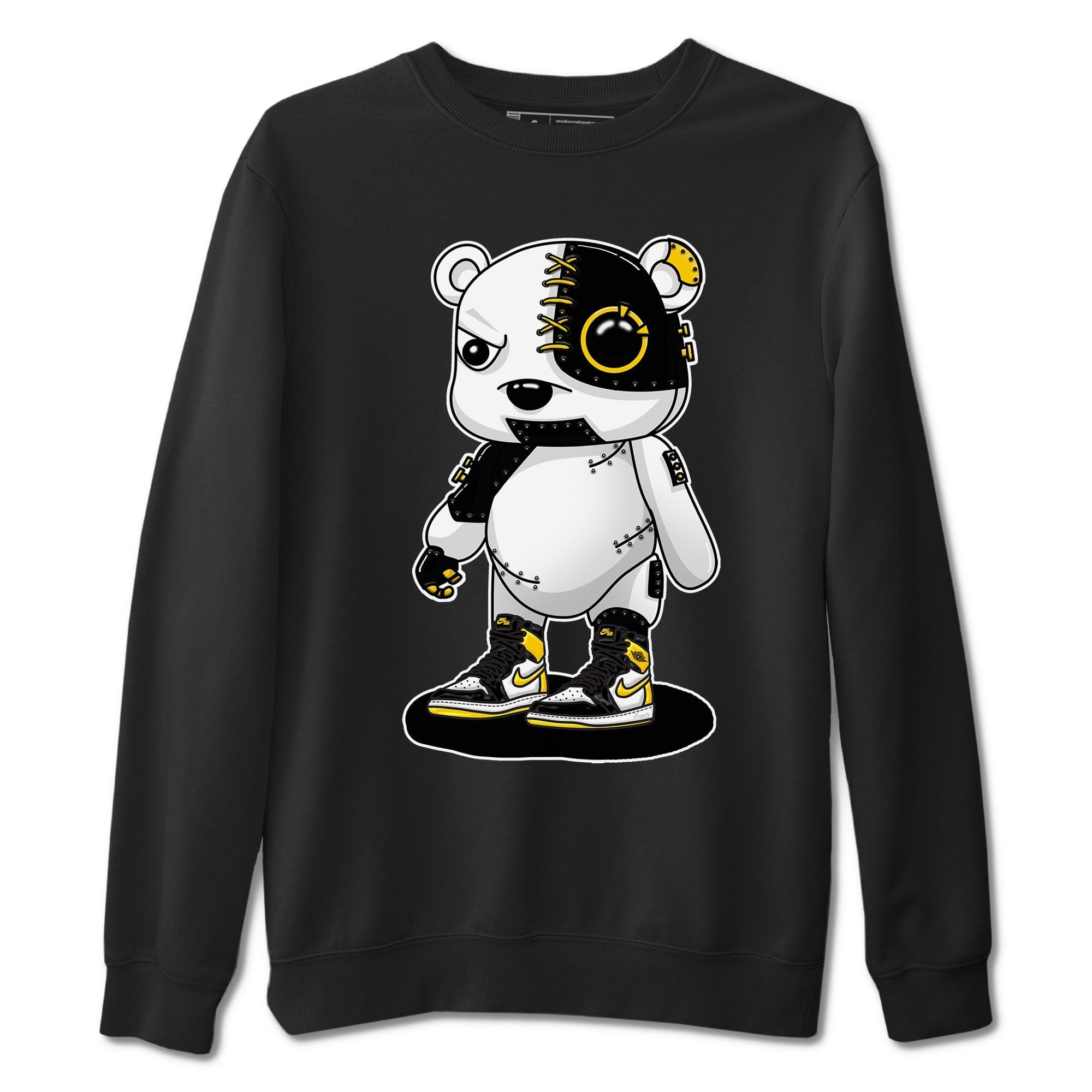 Cyborg Bear snkmatch Tees - Air Jordan 1 Yellow Ochre