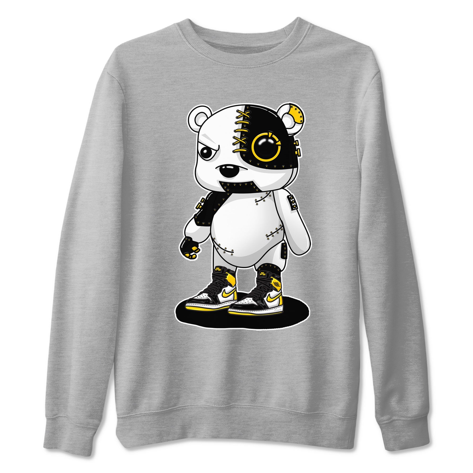 Cyborg Bear snkmatch Tees - Air Jordan 1 Yellow Ochre