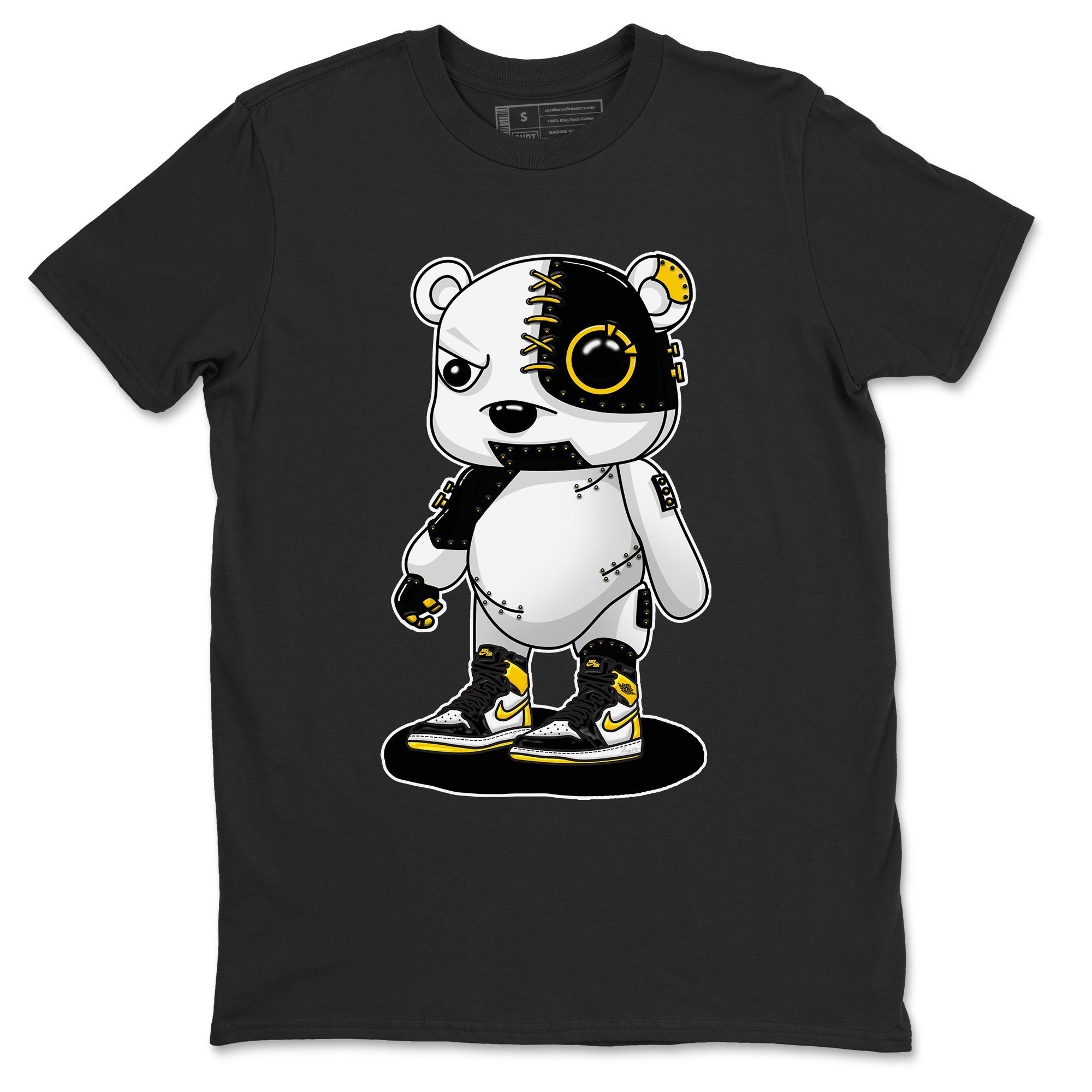 Cyborg Bear snkmatch Tees - Air Jordan 1 Yellow Ochre