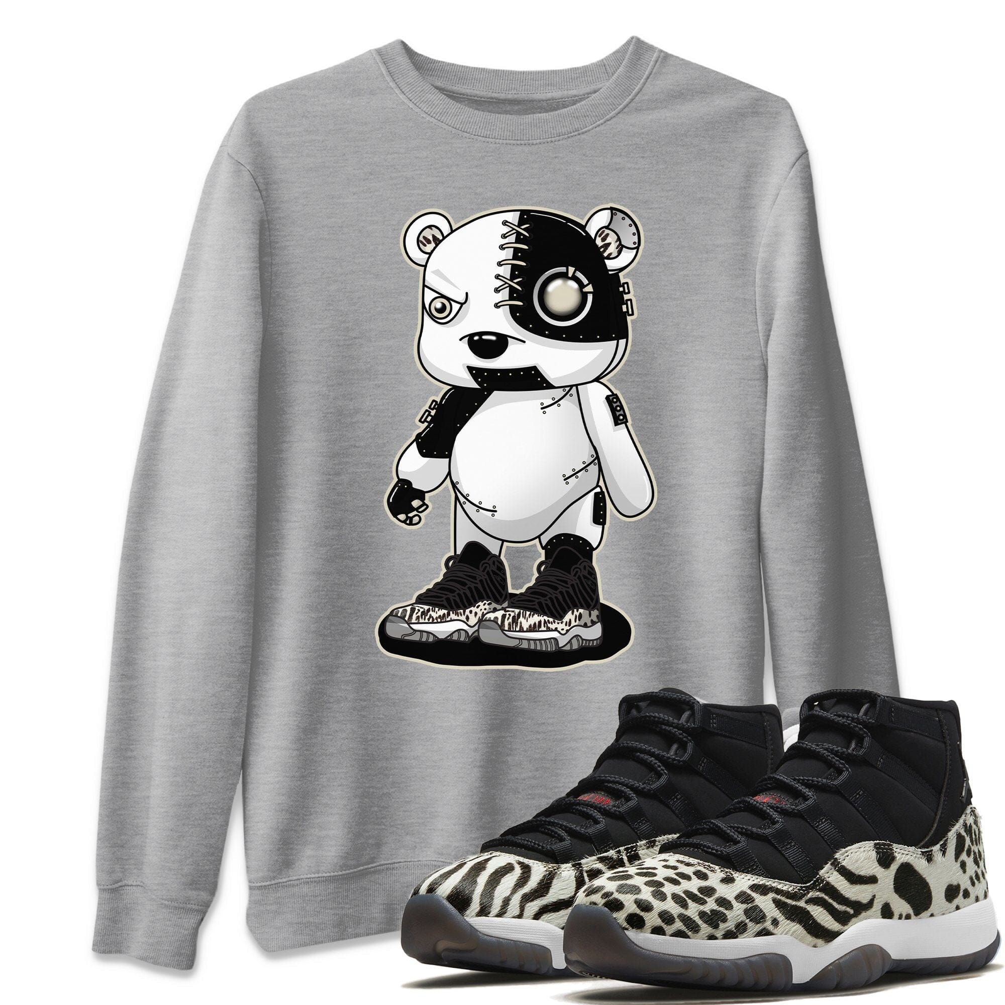 Cyborg Bear Unisex Tops - Air Jordan 11 Animal Instinct