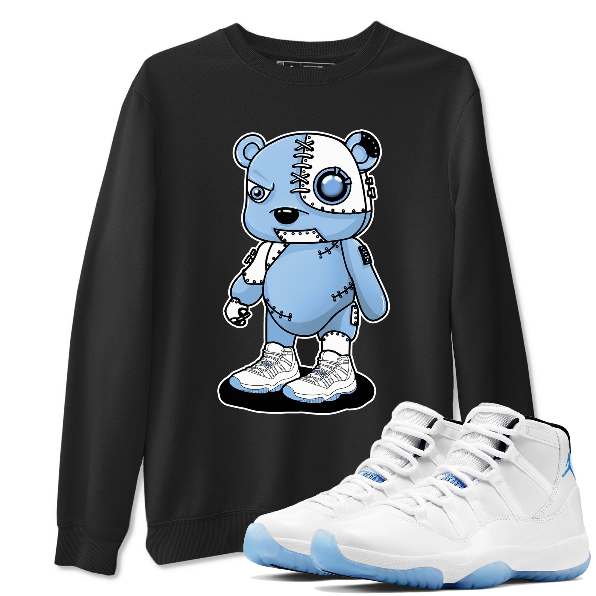 Cyborg Bear snkmatch Tees - Air Jordan 11 Legend Blue