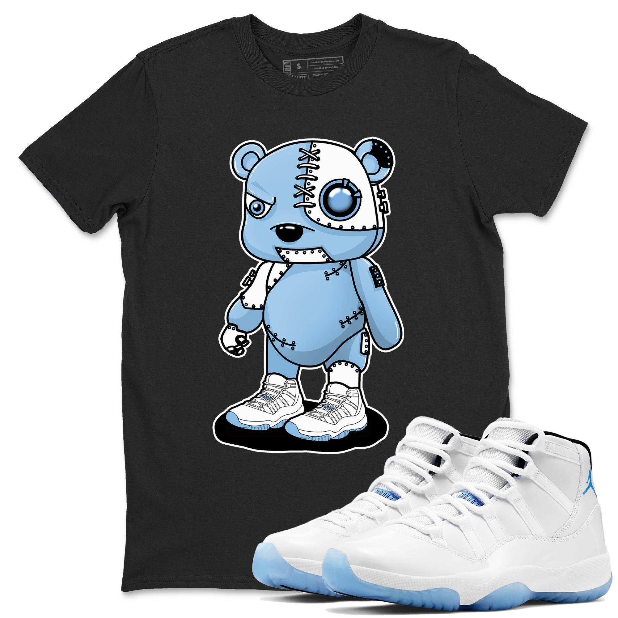 Cyborg Bear snkmatch Tees - Air Jordan 11 Legend Blue