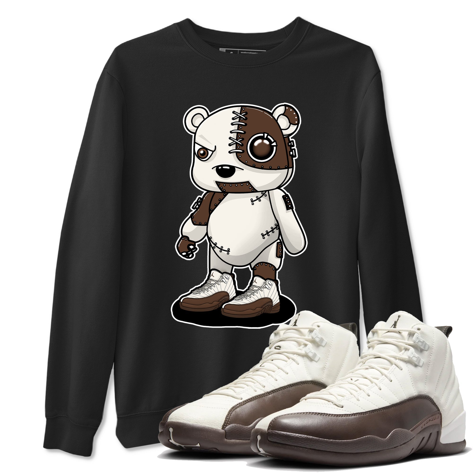 Cyborg Bear snkmatch Tees - Air Jordan 12 Baroque Brown