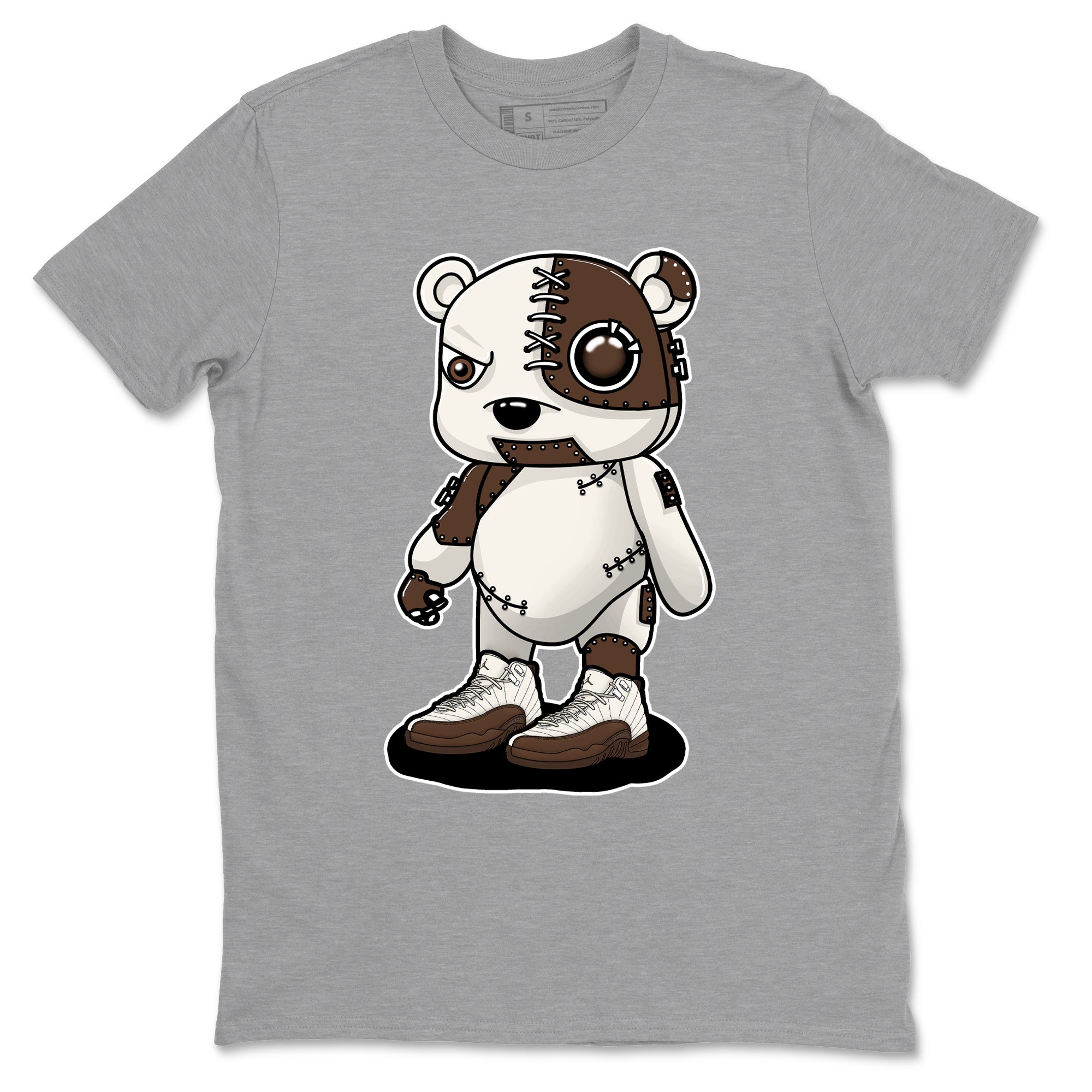 Cyborg Bear snkmatch Tees - Air Jordan 12 Baroque Brown