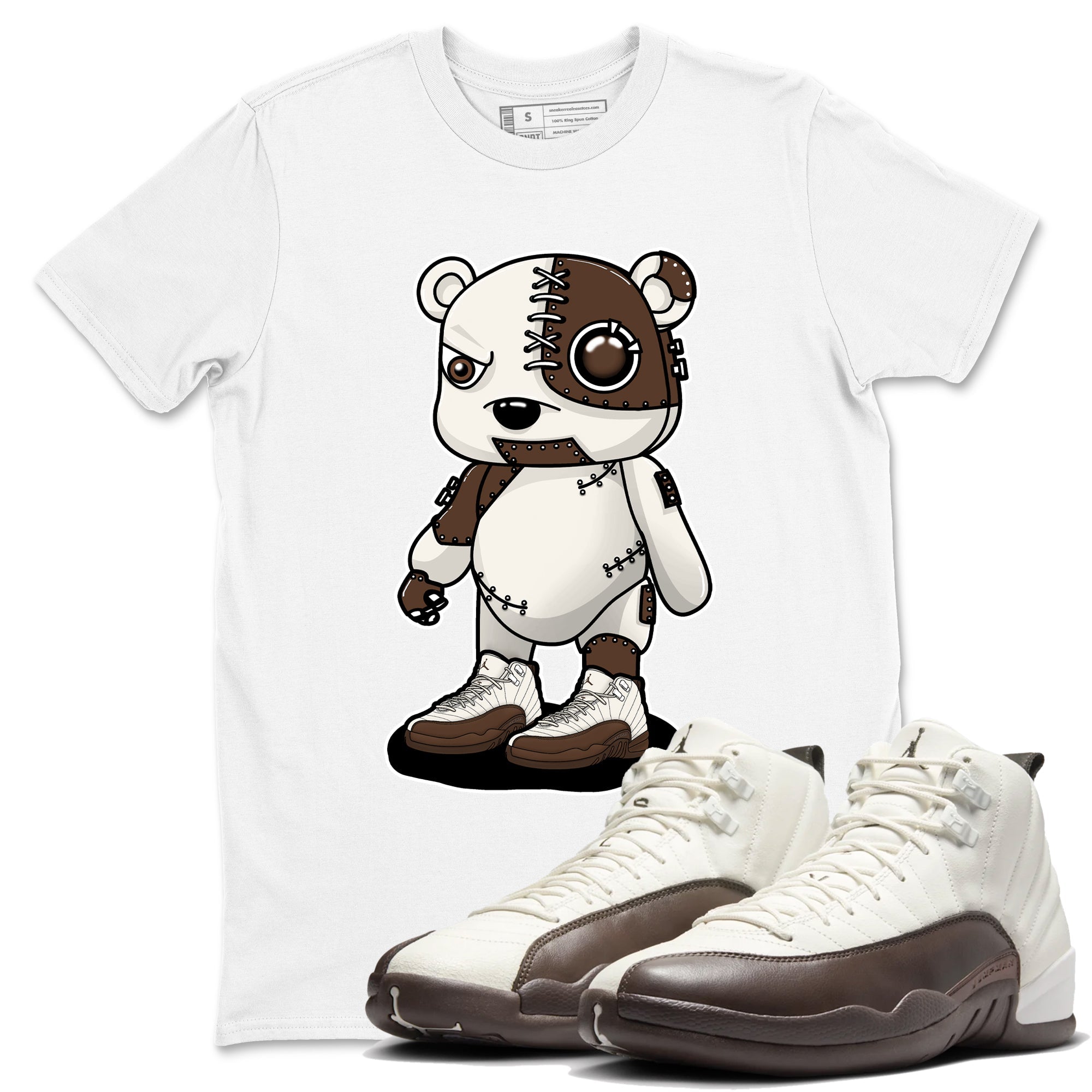 Cyborg Bear snkmatch Tees - Air Jordan 12 Baroque Brown