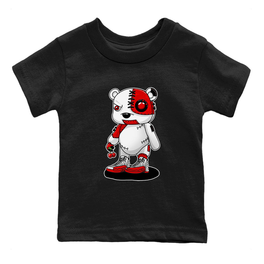 Cyborg Bear snkmatch Tee Kids - Air Jordan 12 Cherry