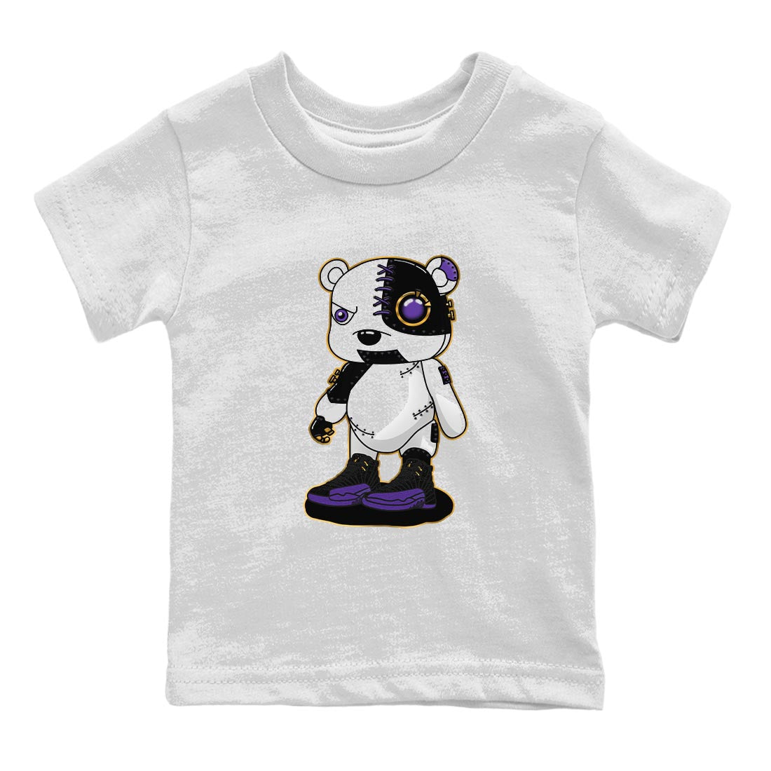 Cyborg Bear snkmatch Tee Kids - Air Jordan 12 Field Purple