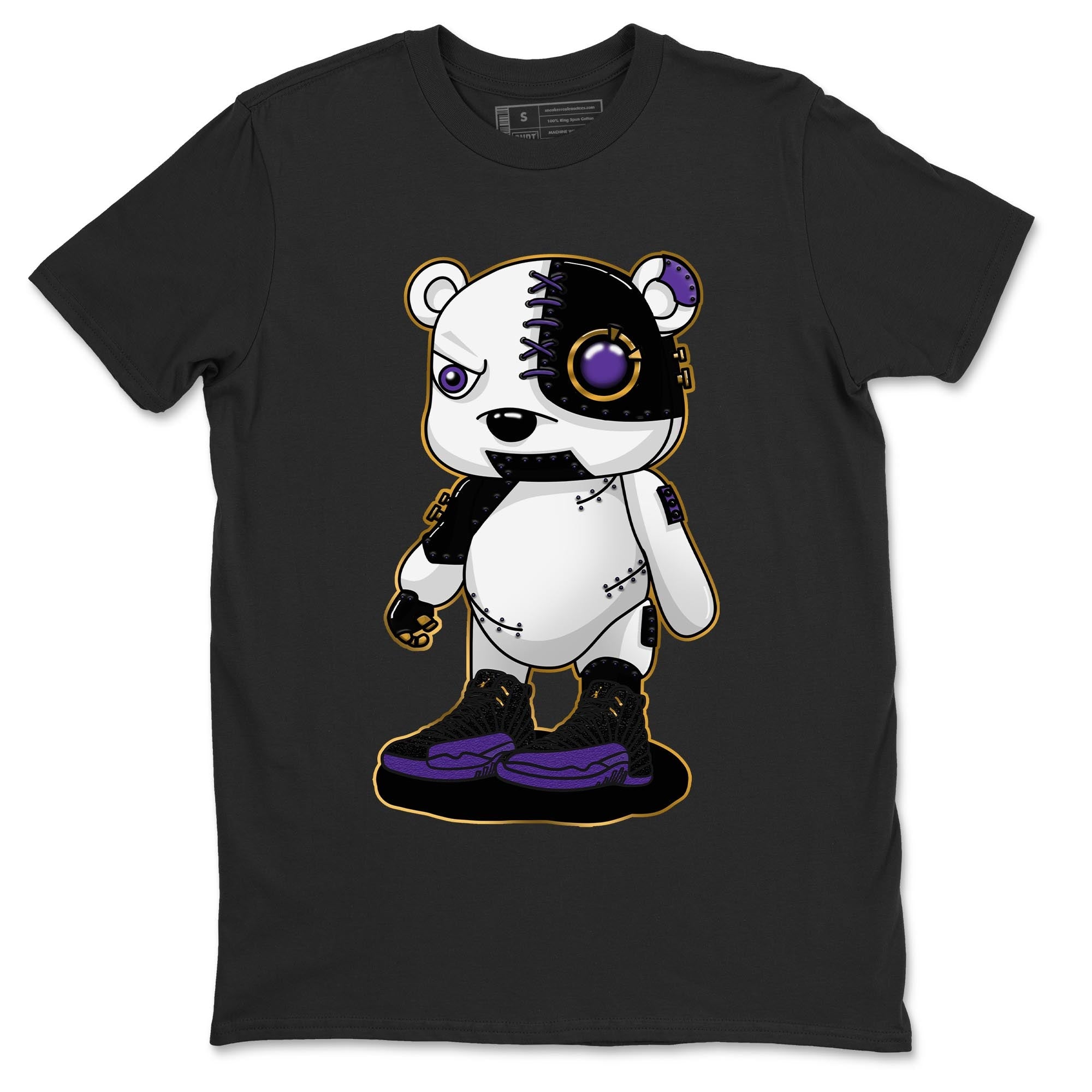 Cyborg Bear snkmatch Tee - Air Jordan 12 Field Purple