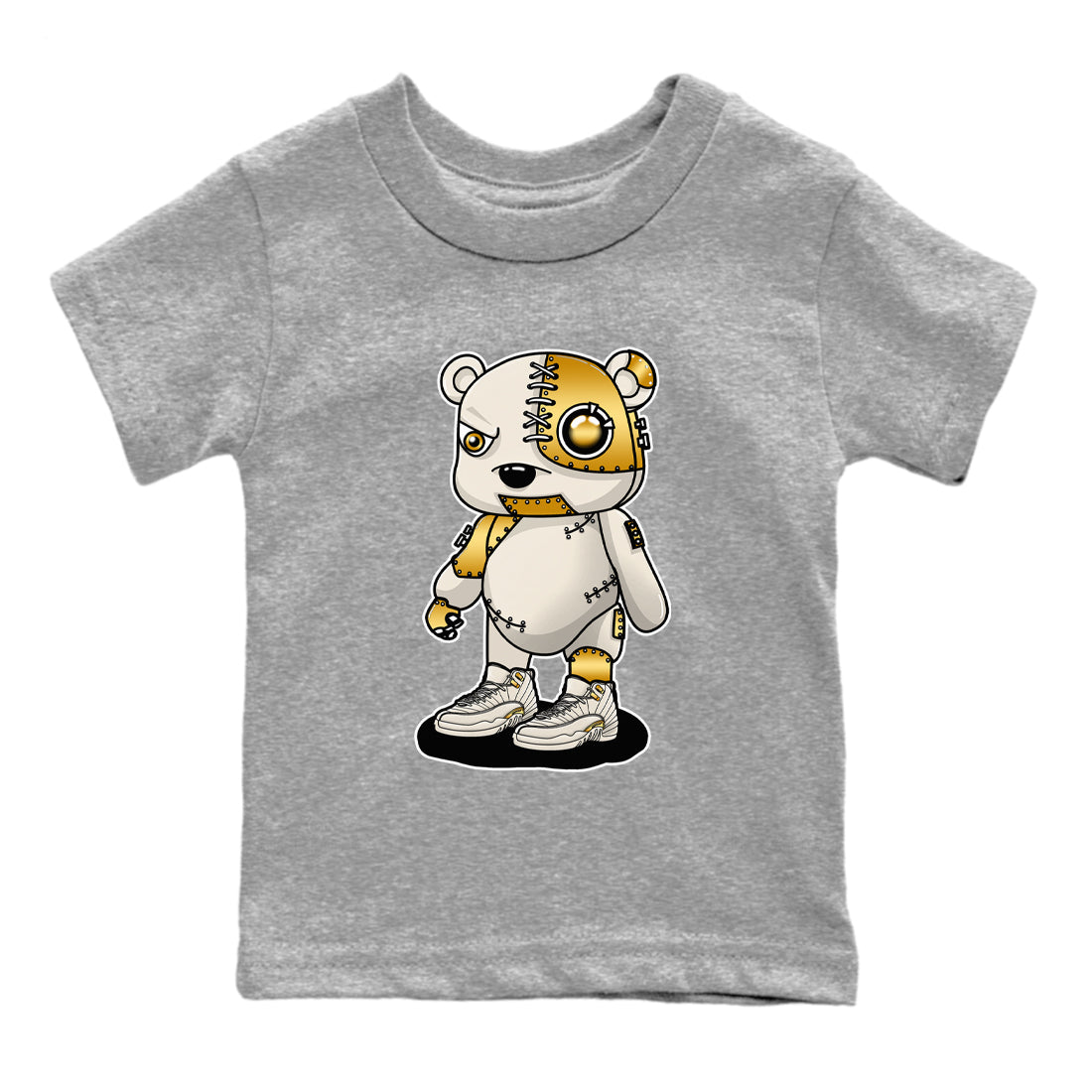 Cyborg Bear snkmatch Tees Kids - Air Jordan 12 Phantom