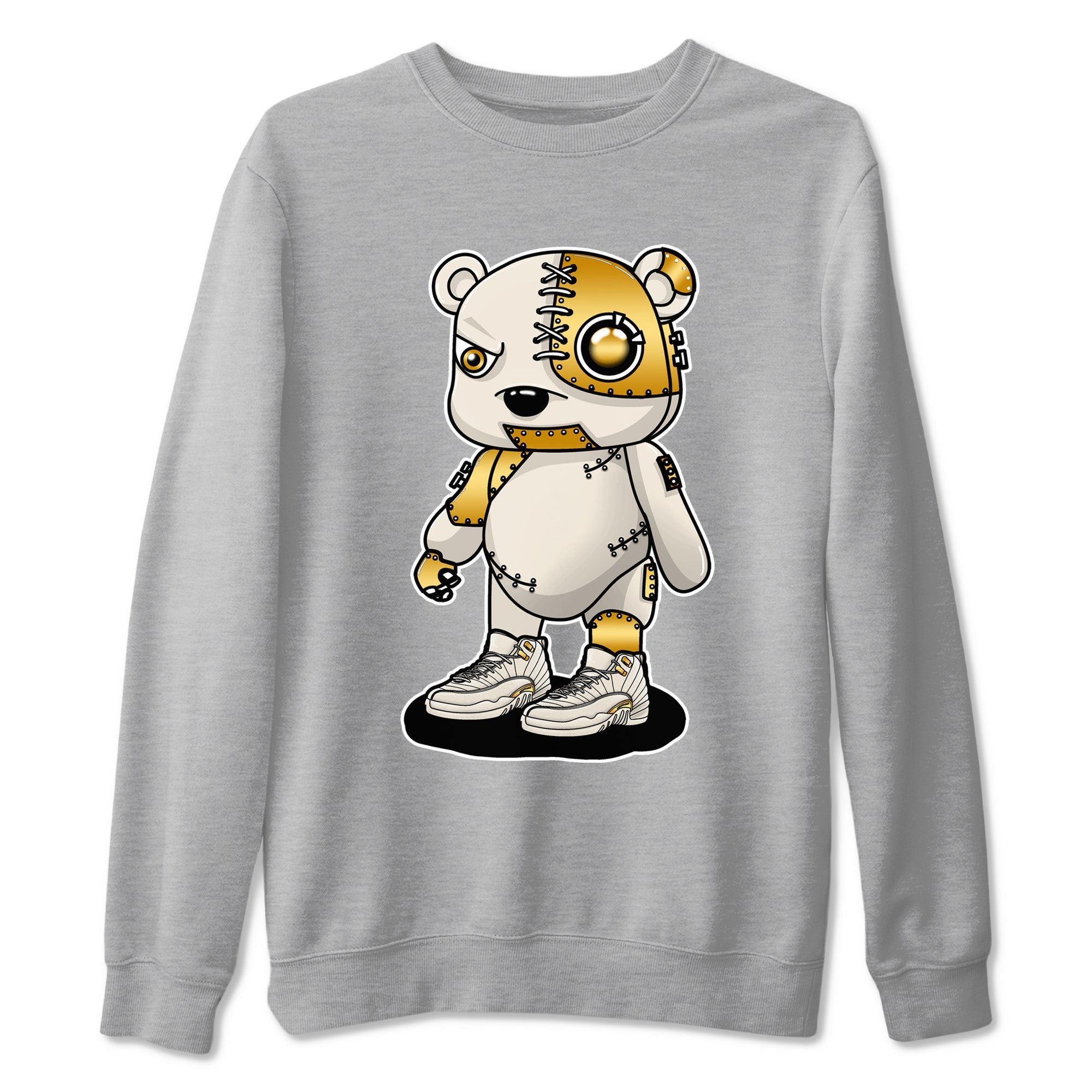 Cyborg Bear snkmatch Tees - Air Jordan 12 Phantom