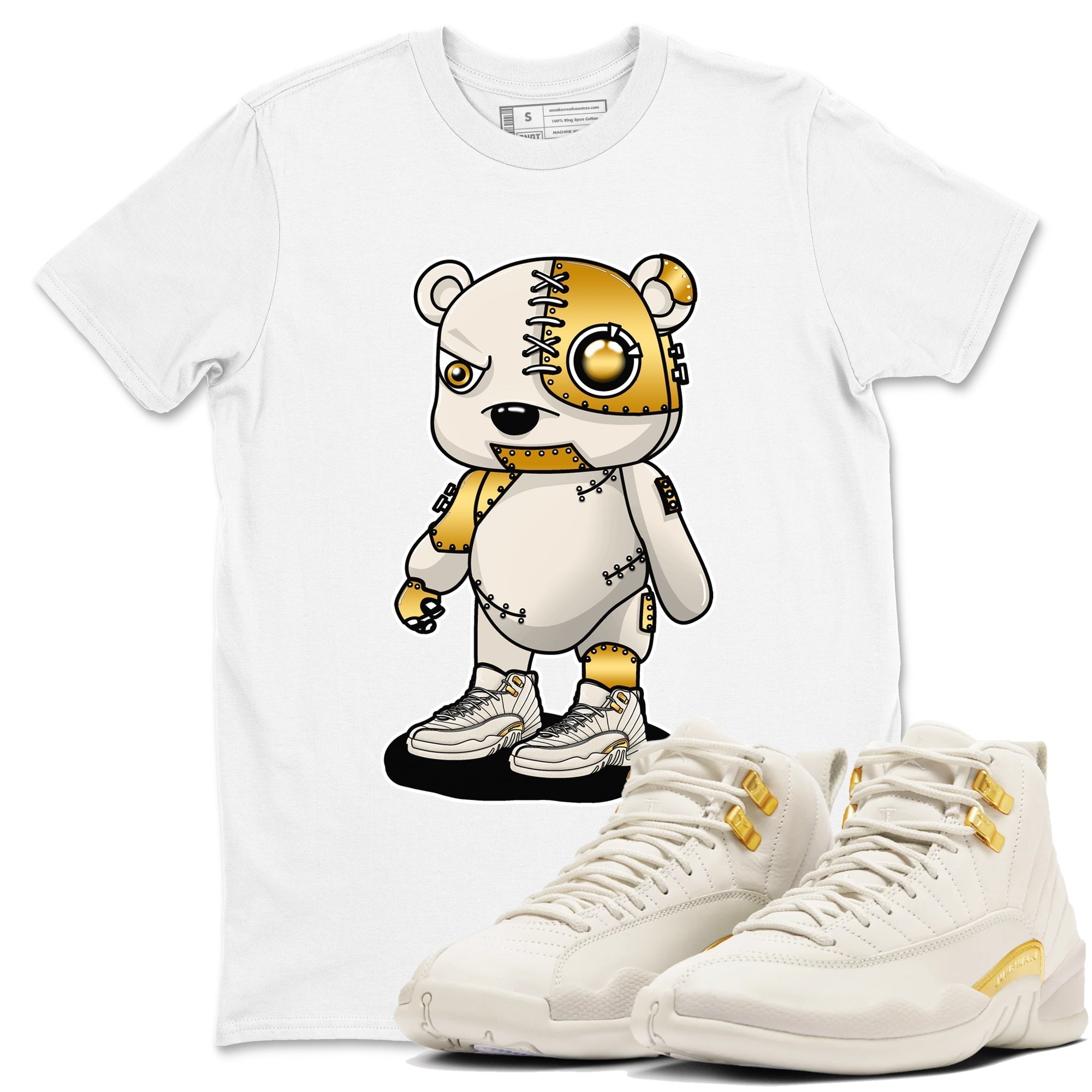 Cyborg Bear snkmatch Tees - Air Jordan 12 Phantom