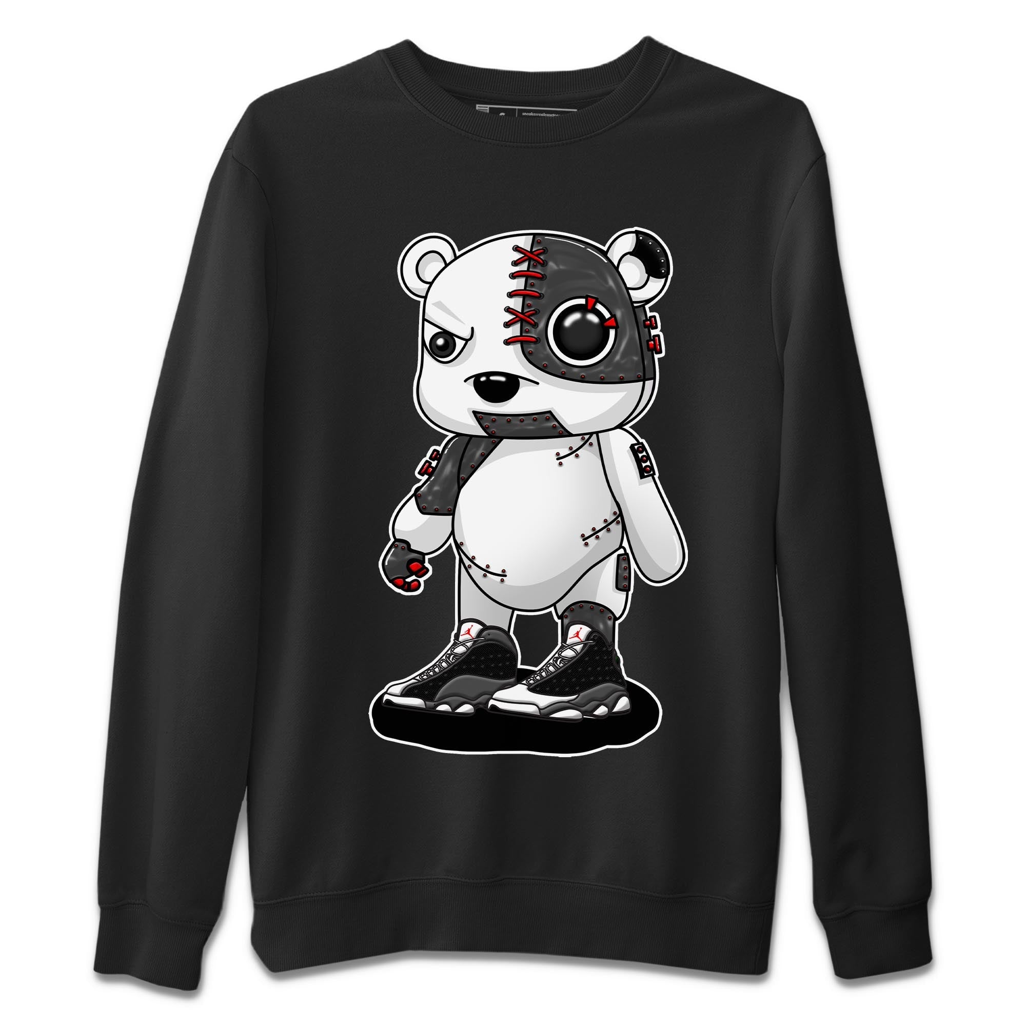 Cyborg Bear Unisex Tops - Air Jordan 13 Black Flint