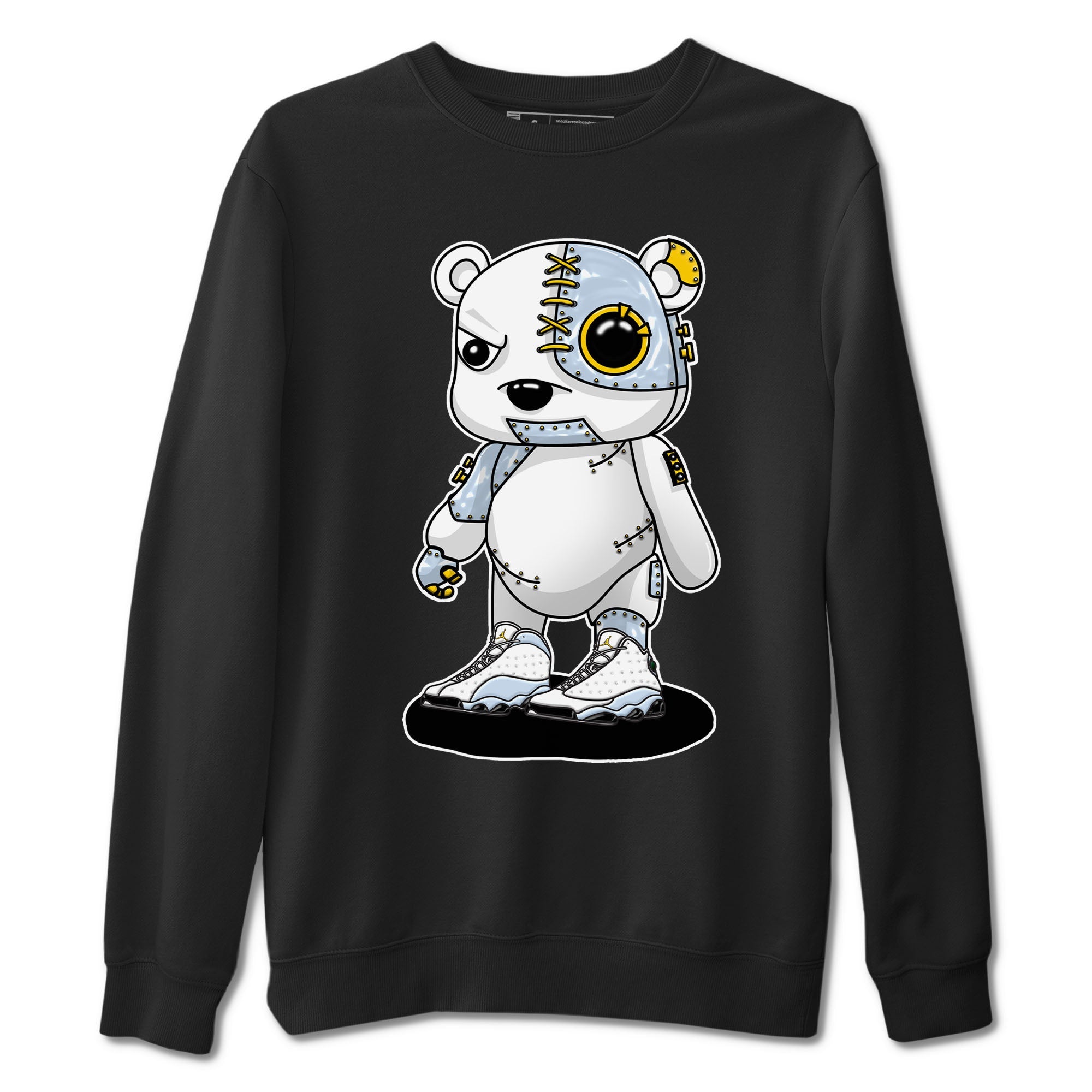 Cyborg Bear snkmatch Tees - Air Jordan 13 Blue Grey