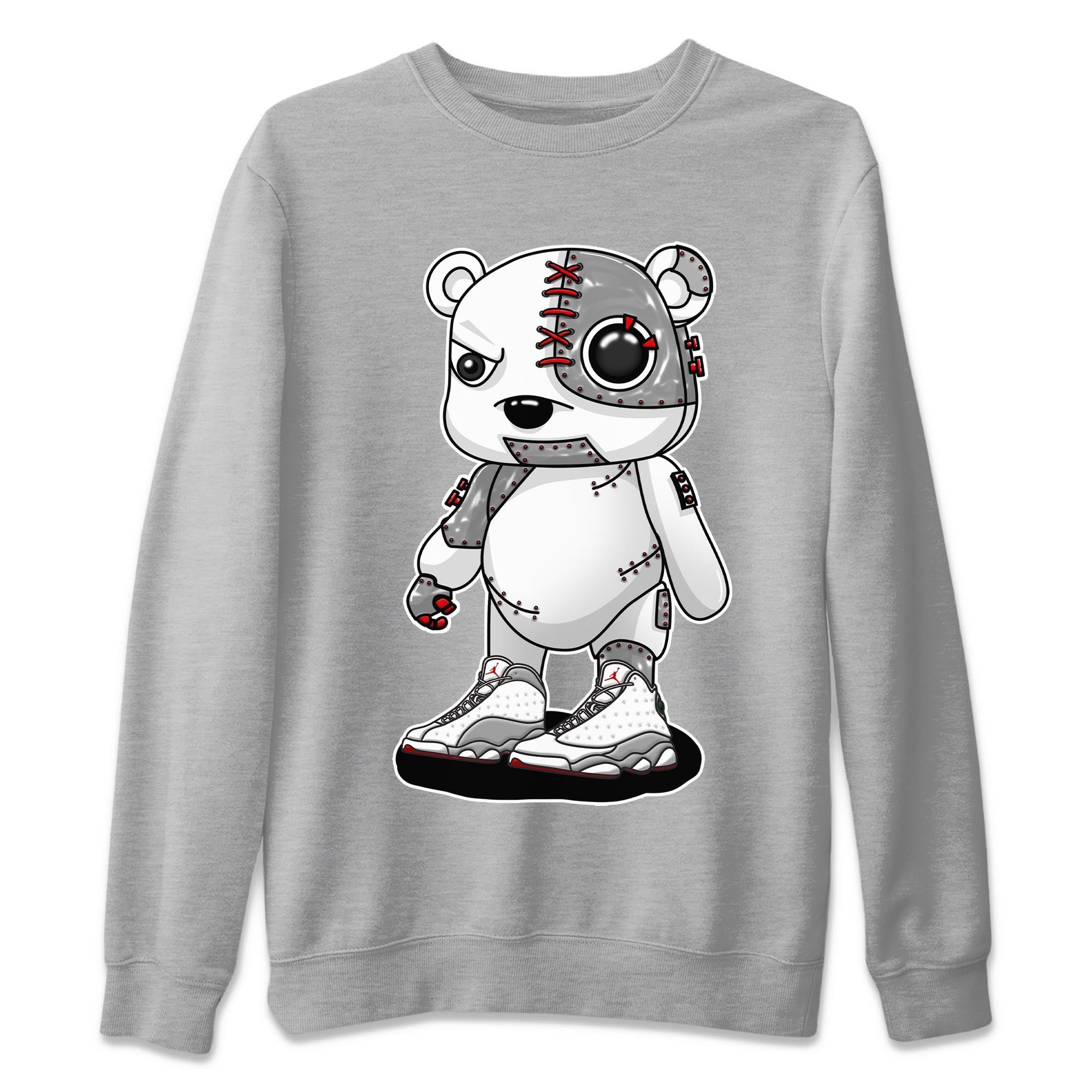 Cyborg Bear Unisex Tops - Air Jordan 13 Wolf Grey