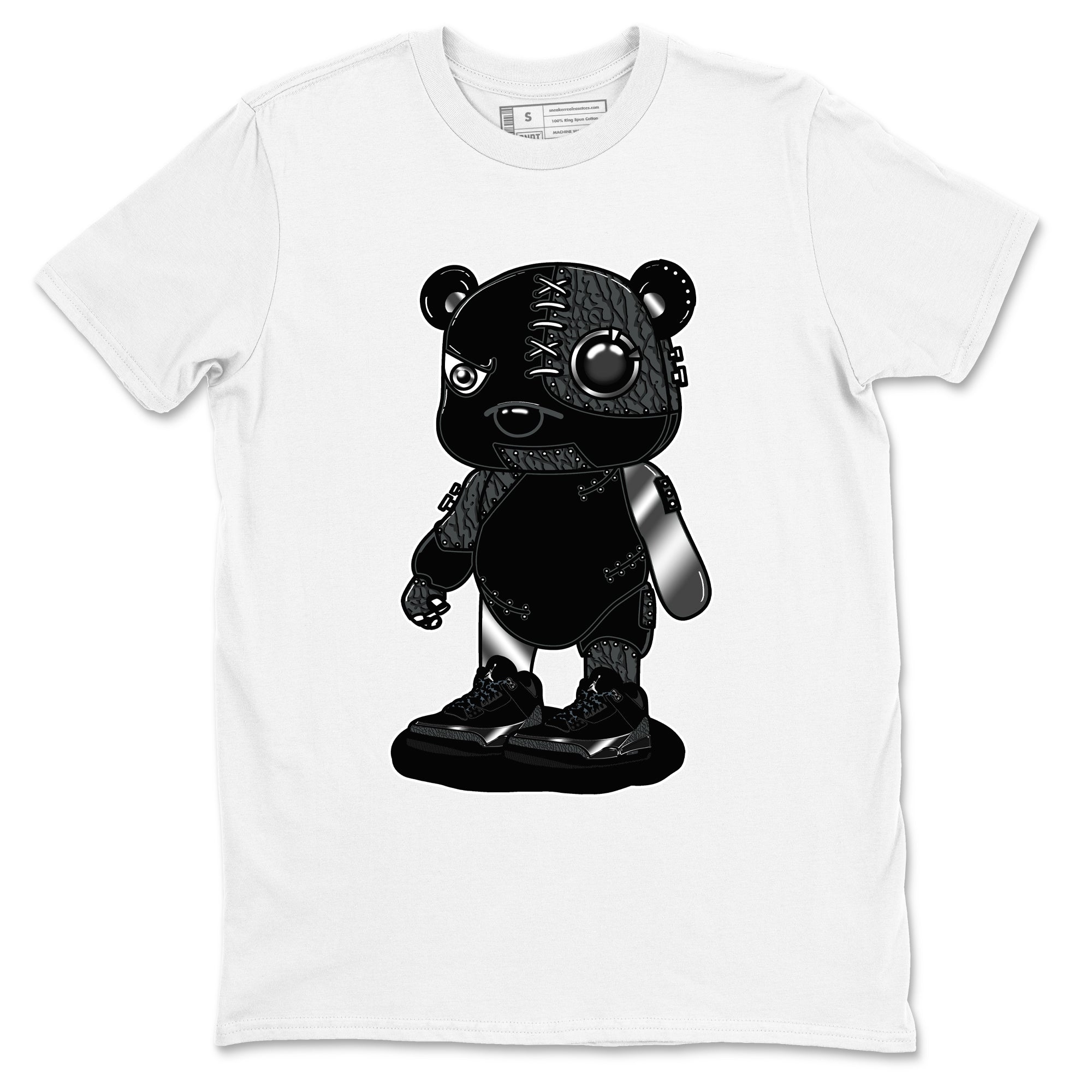 Cyborg Bear snkmatch Tees - Air Jordan 3 Black Cat